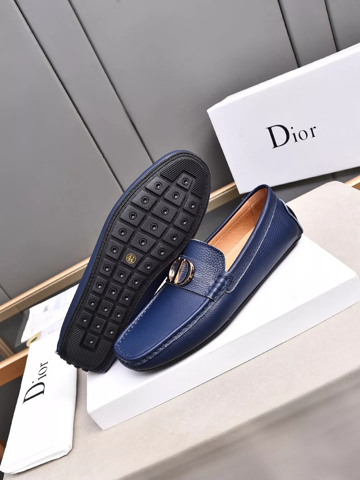 Popular 8483 Christian Dior Leather Shoes For Men