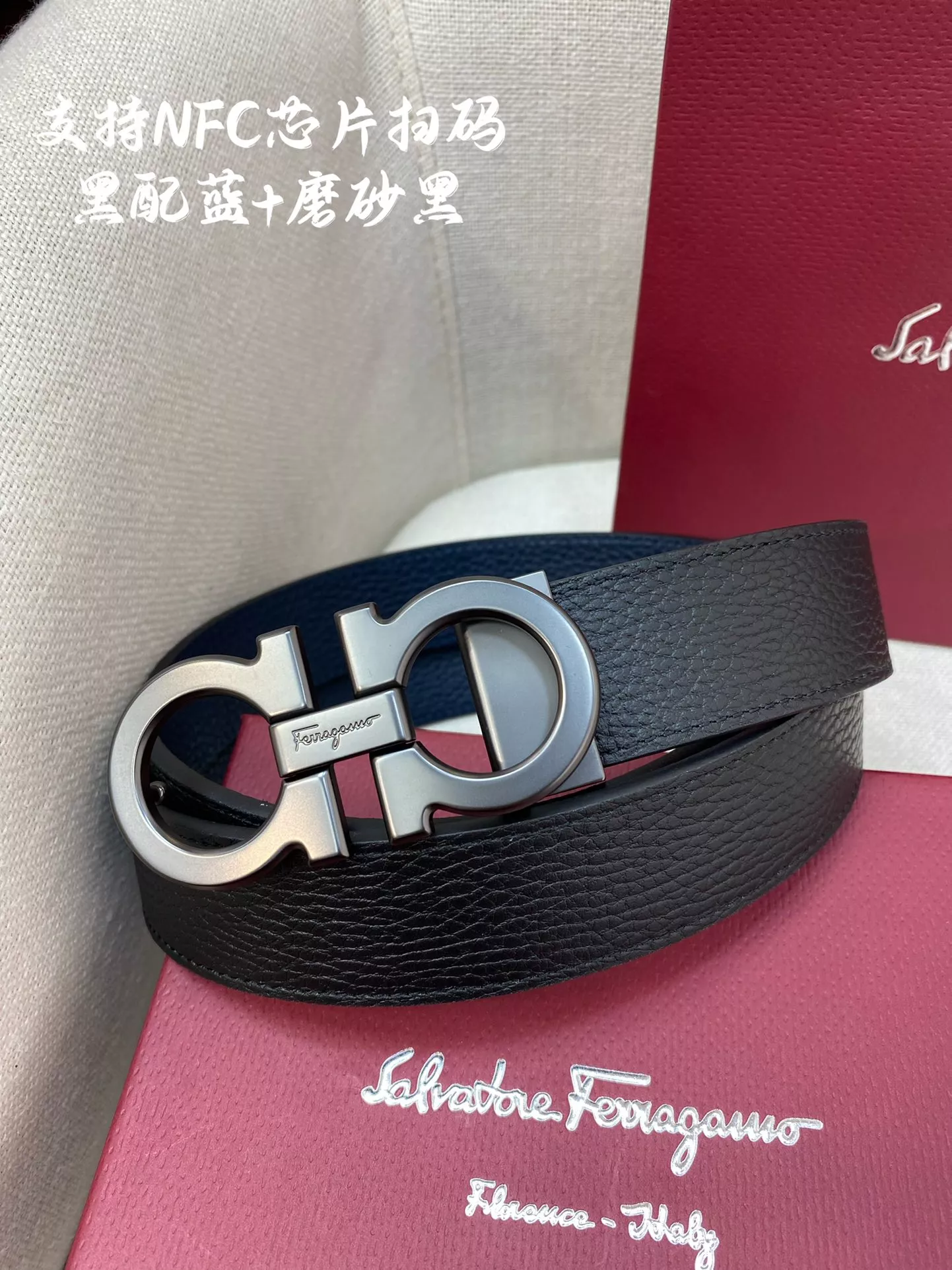 Popular 8648 Salvatore Ferragamo AAA Quality Belts In 3.5cm For Men