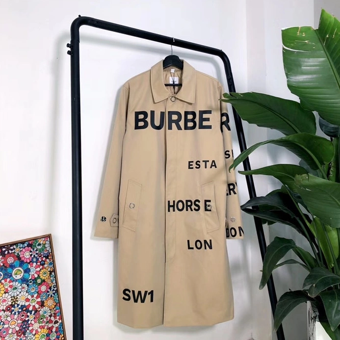 Popular 9334 Burberry Windbreaker Jackets Long Sleeved For Women