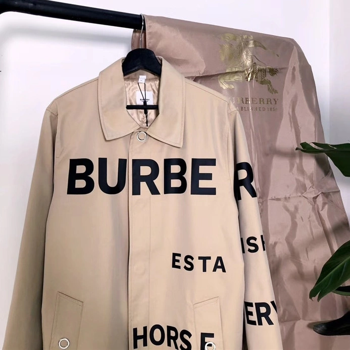 Popular 9334 Burberry Windbreaker Jackets Long Sleeved For Women