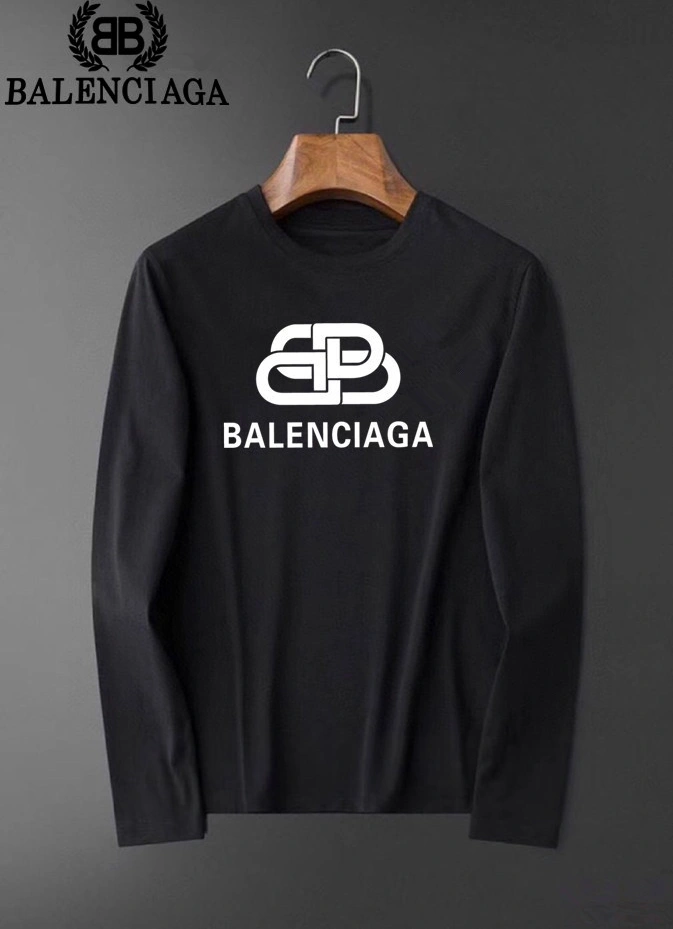 Popular 9565 Balenciaga T-Shirts Long Sleeved For Men
