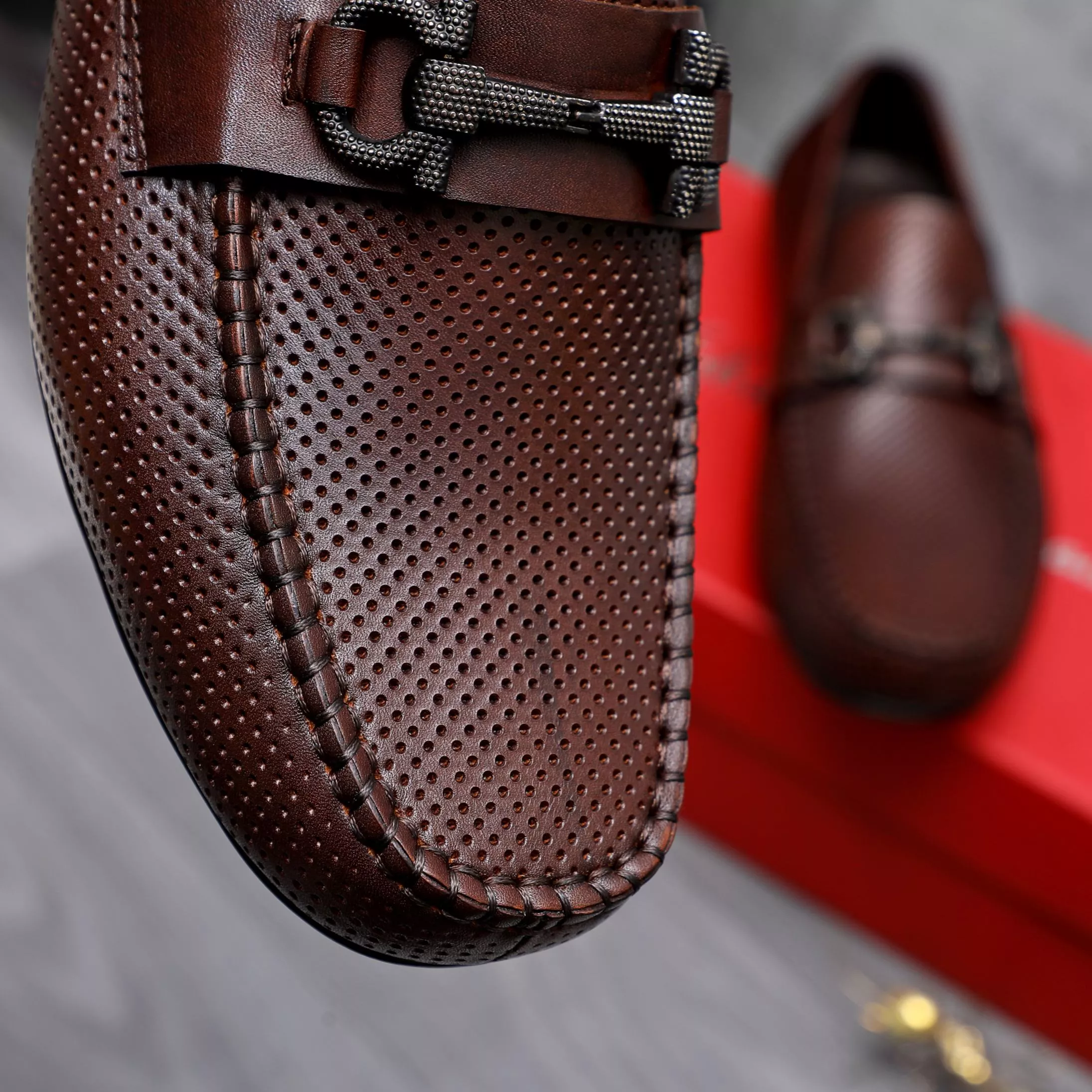 Popular 9584 Salvatore Ferragamo Leather Shoes For Men