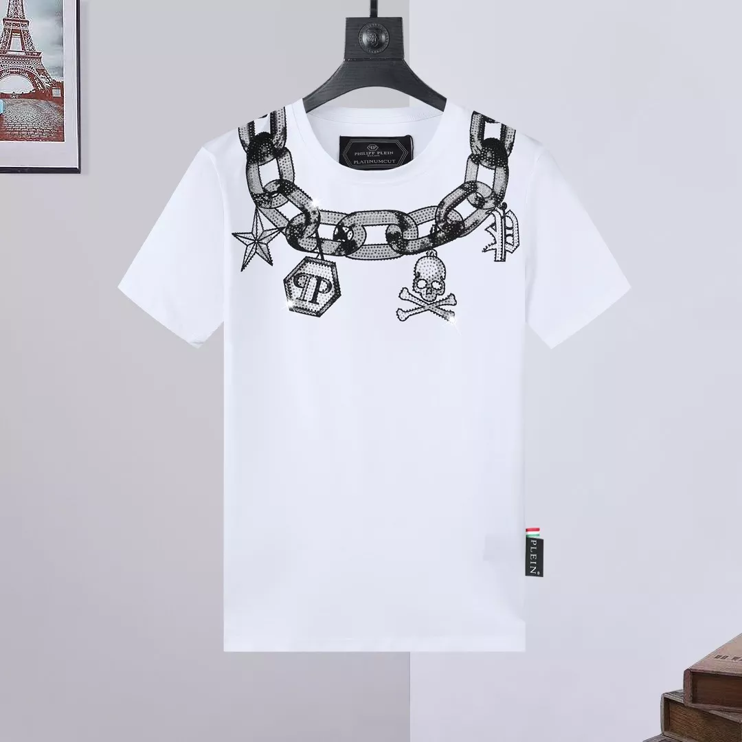 Popular 9908 Philipp Plein PP T-Shirts Short Sleeved For Men
