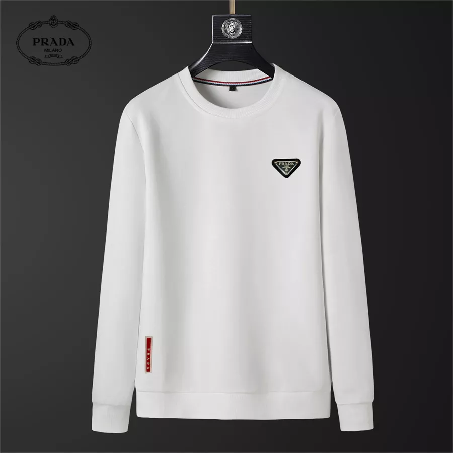 Practical 1618 Prada Hoodies Long Sleeved For Men