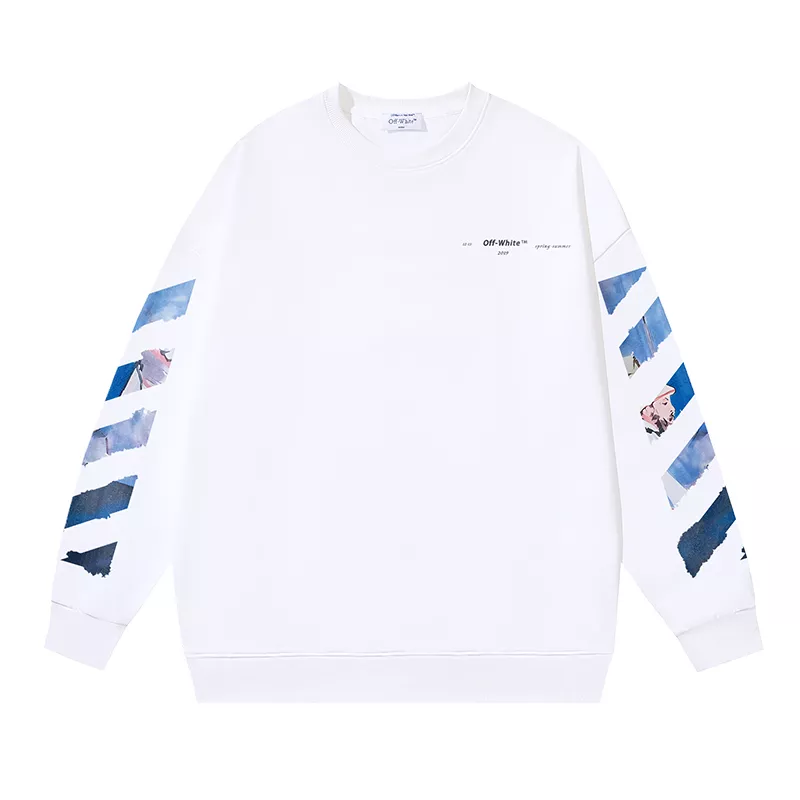 Practical 2602 Off-White Hoodies Long Sleeved For Unisex