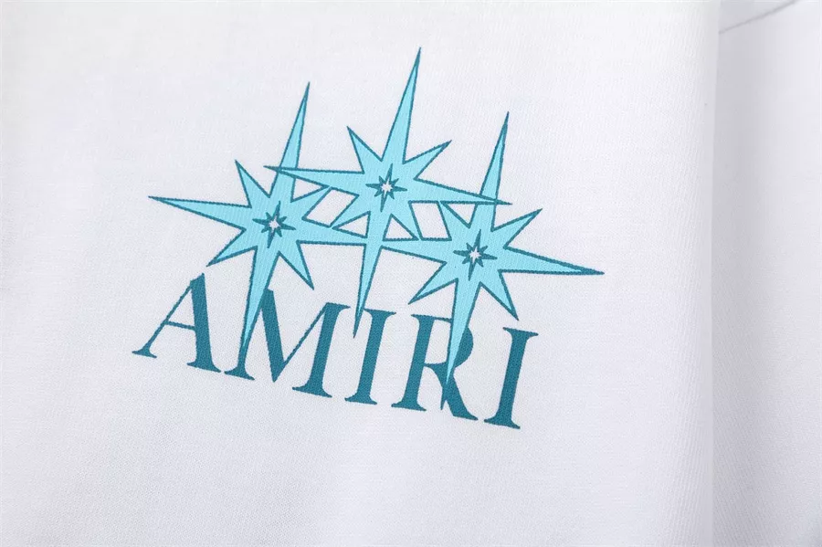 Practical 337 Amiri T-Shirts Short Sleeved For Unisex