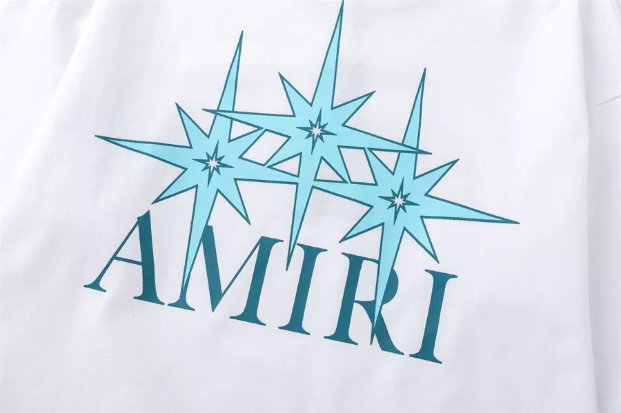 Practical 337 Amiri T-Shirts Short Sleeved For Unisex