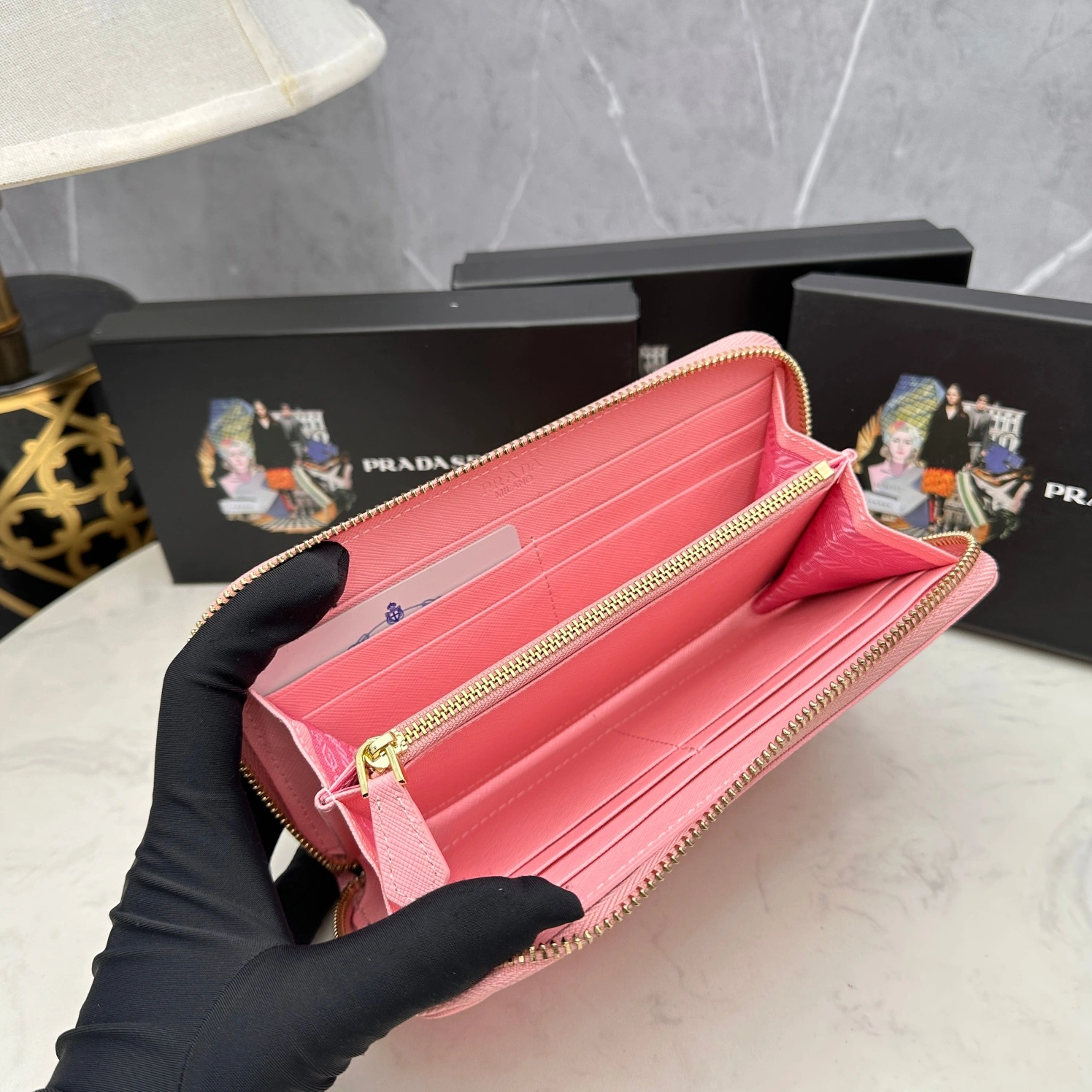 Practical 3630 Prada AAA Quality Wallets For Women