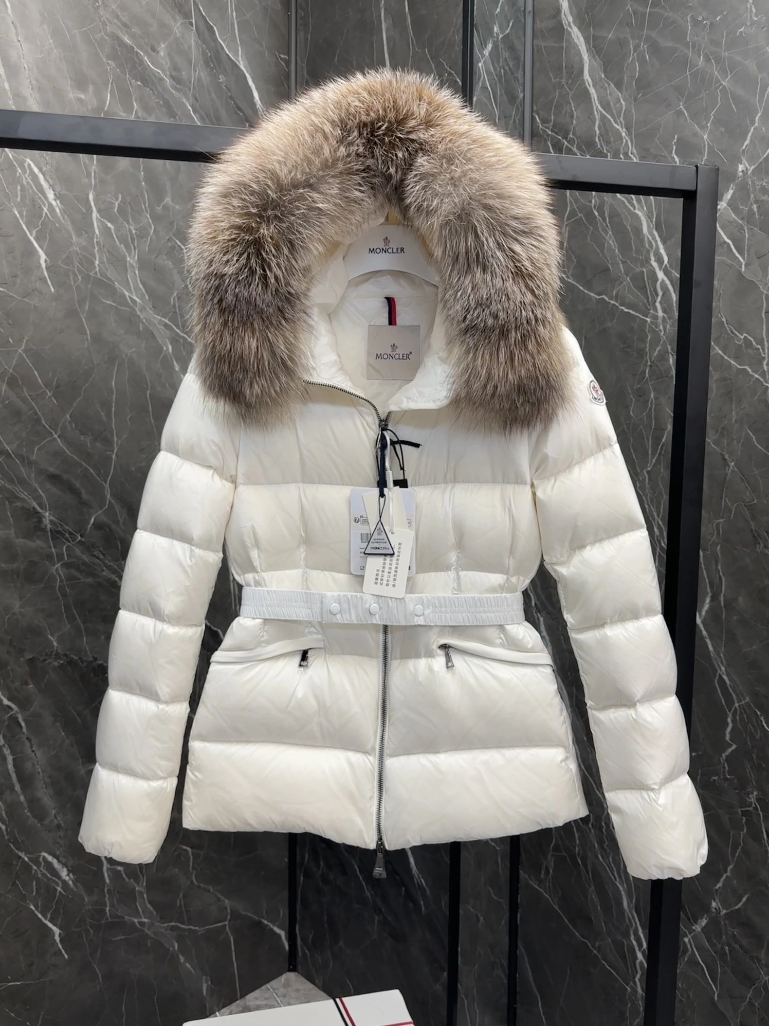 Practical 3836 Moncler Down Feather Coat Long Sleeved For Women