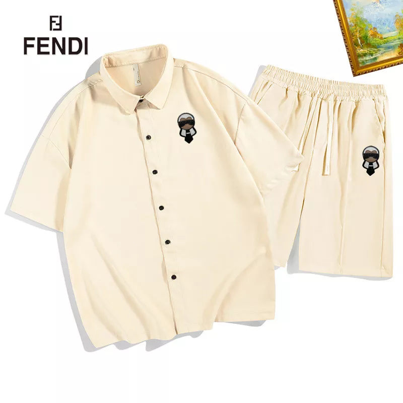 Practical 3969 Fendi Tracksuits Short Sleeved For Men