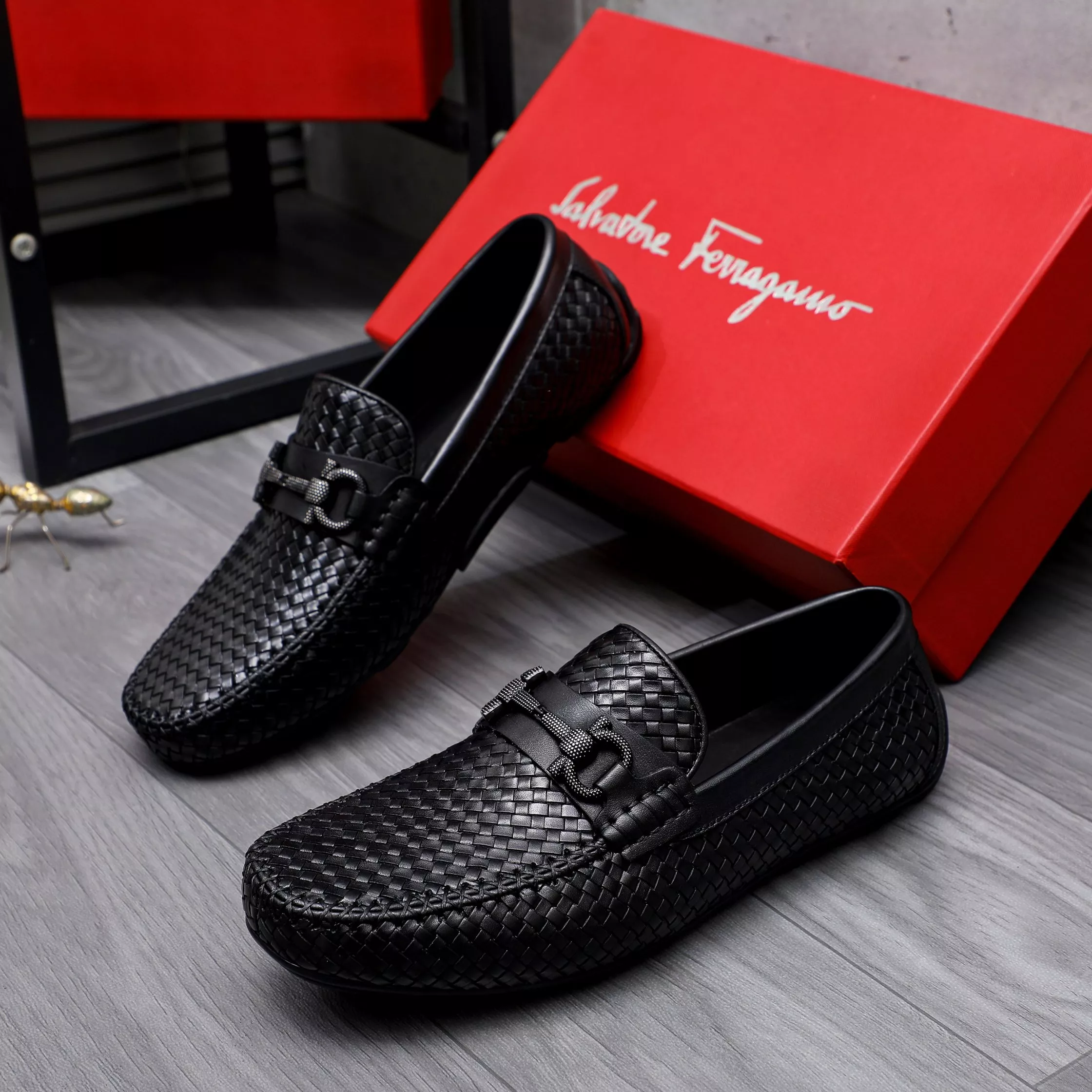 Practical 5120 Salvatore Ferragamo Leather Shoes For Men