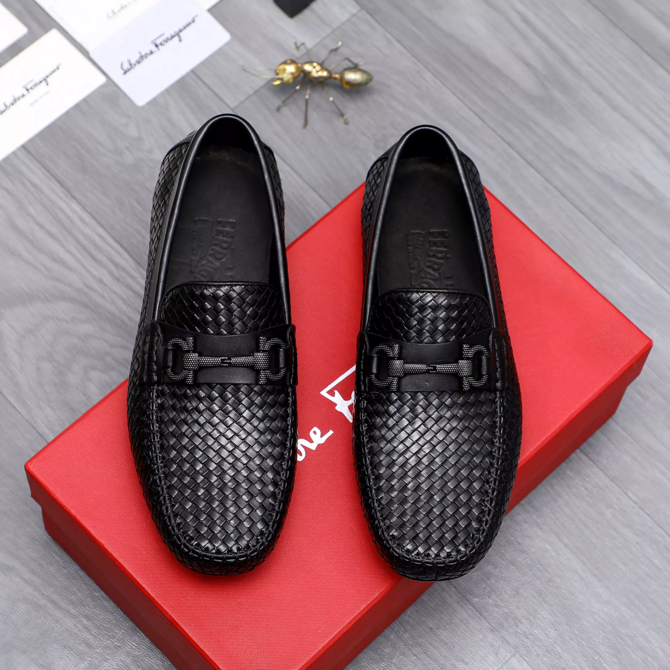 Practical 5120 Salvatore Ferragamo Leather Shoes For Men