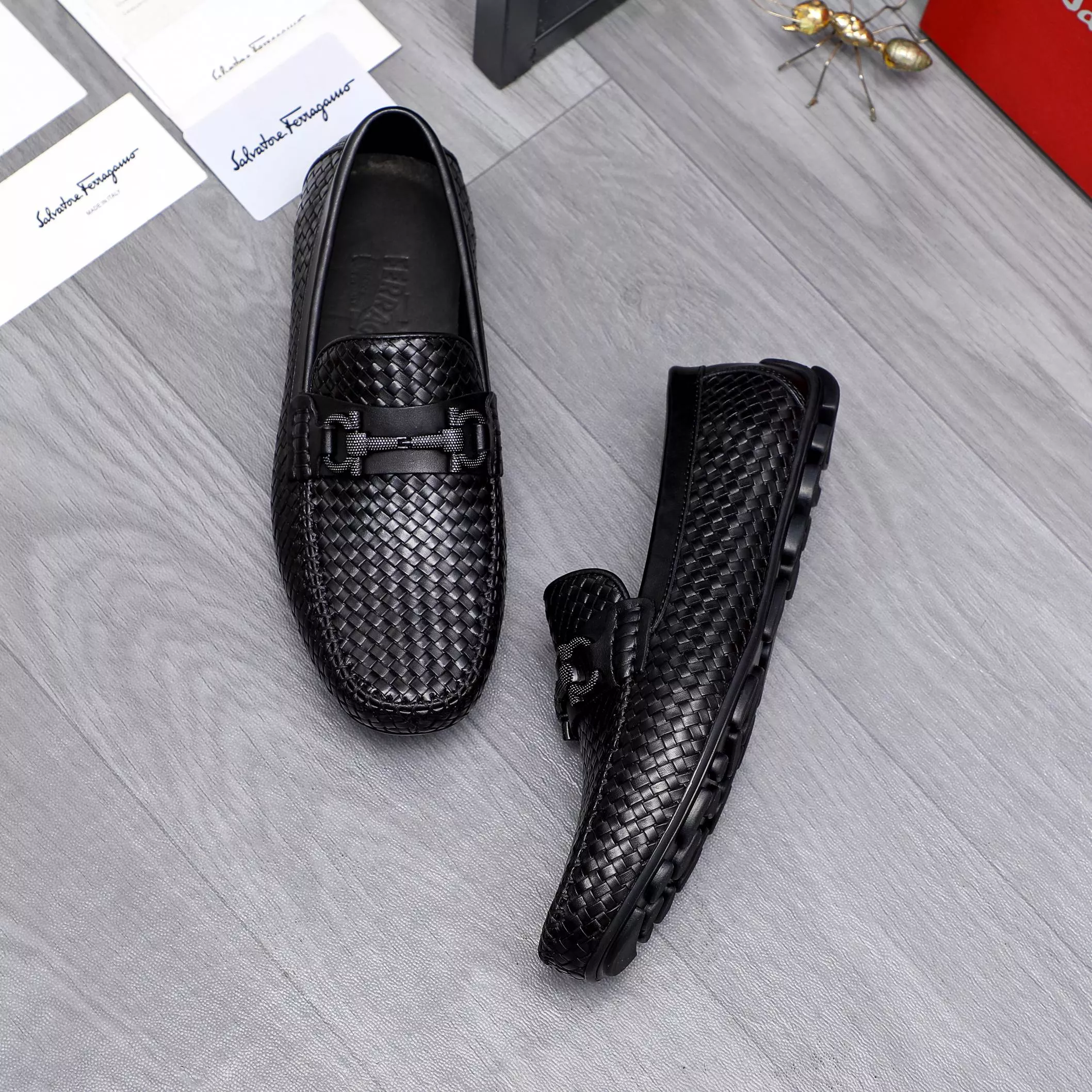 Practical 5120 Salvatore Ferragamo Leather Shoes For Men