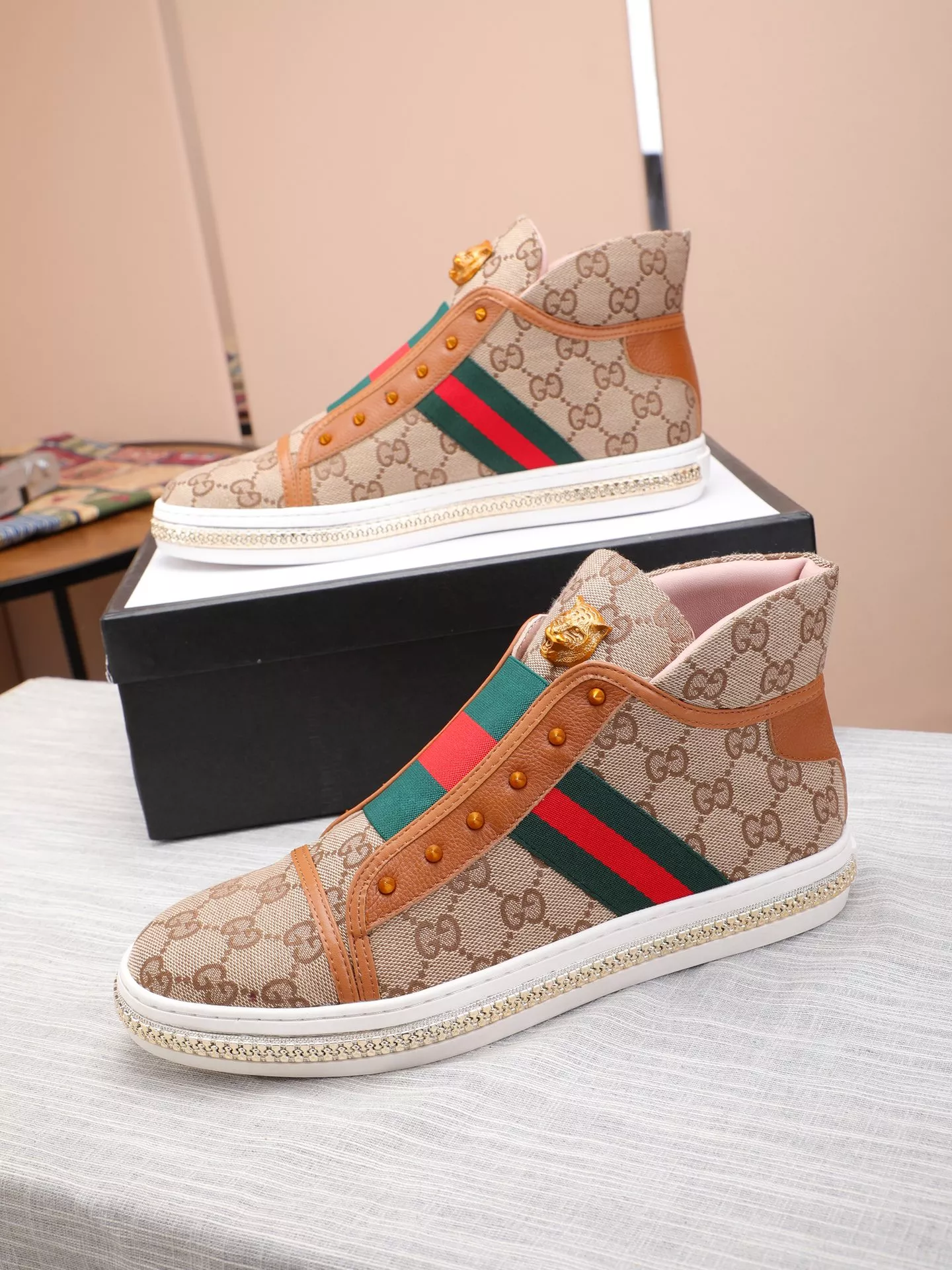 Practical 5213 Gucci High Tops Shoes For Men