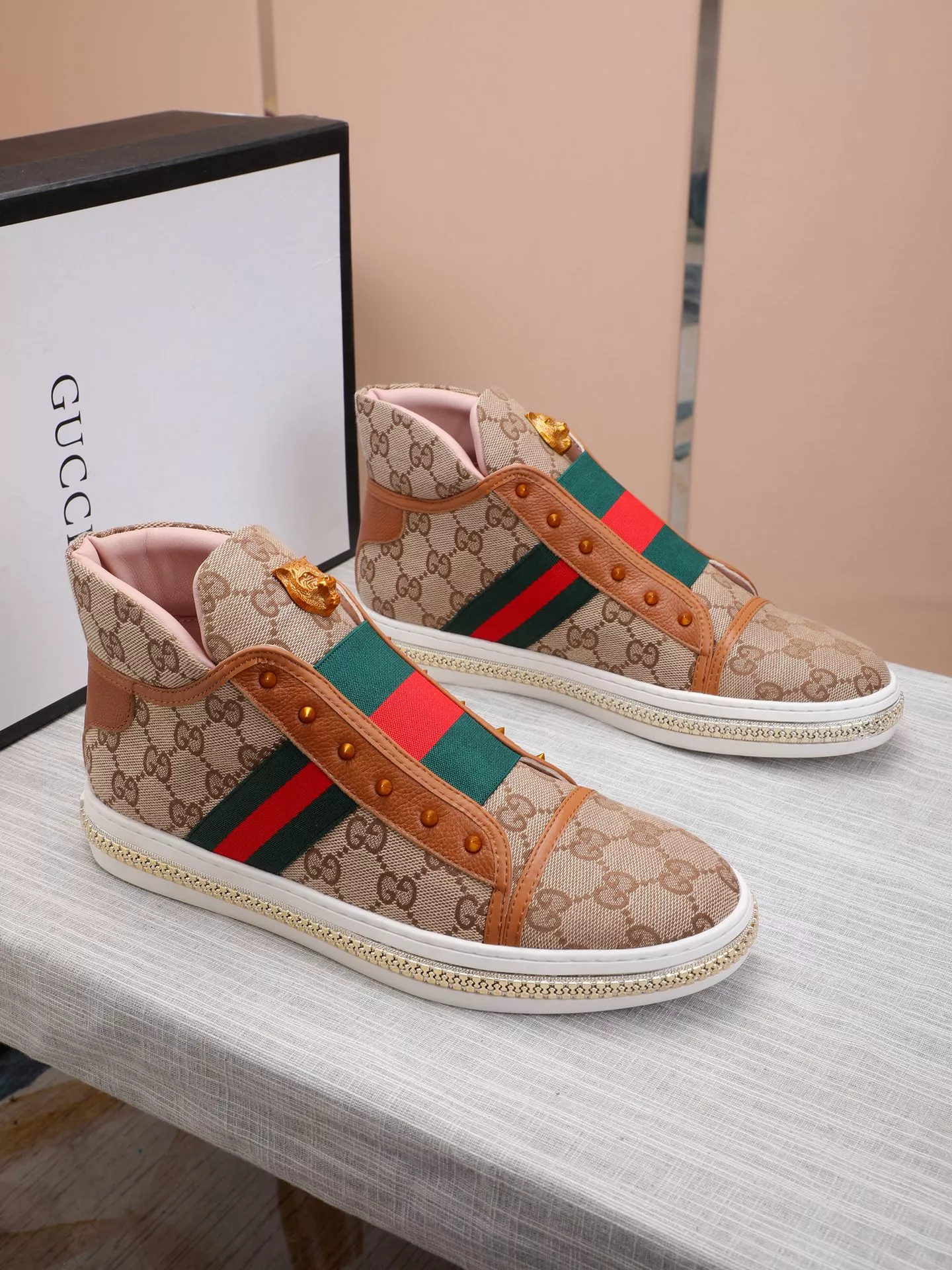 Practical 5213 Gucci High Tops Shoes For Men