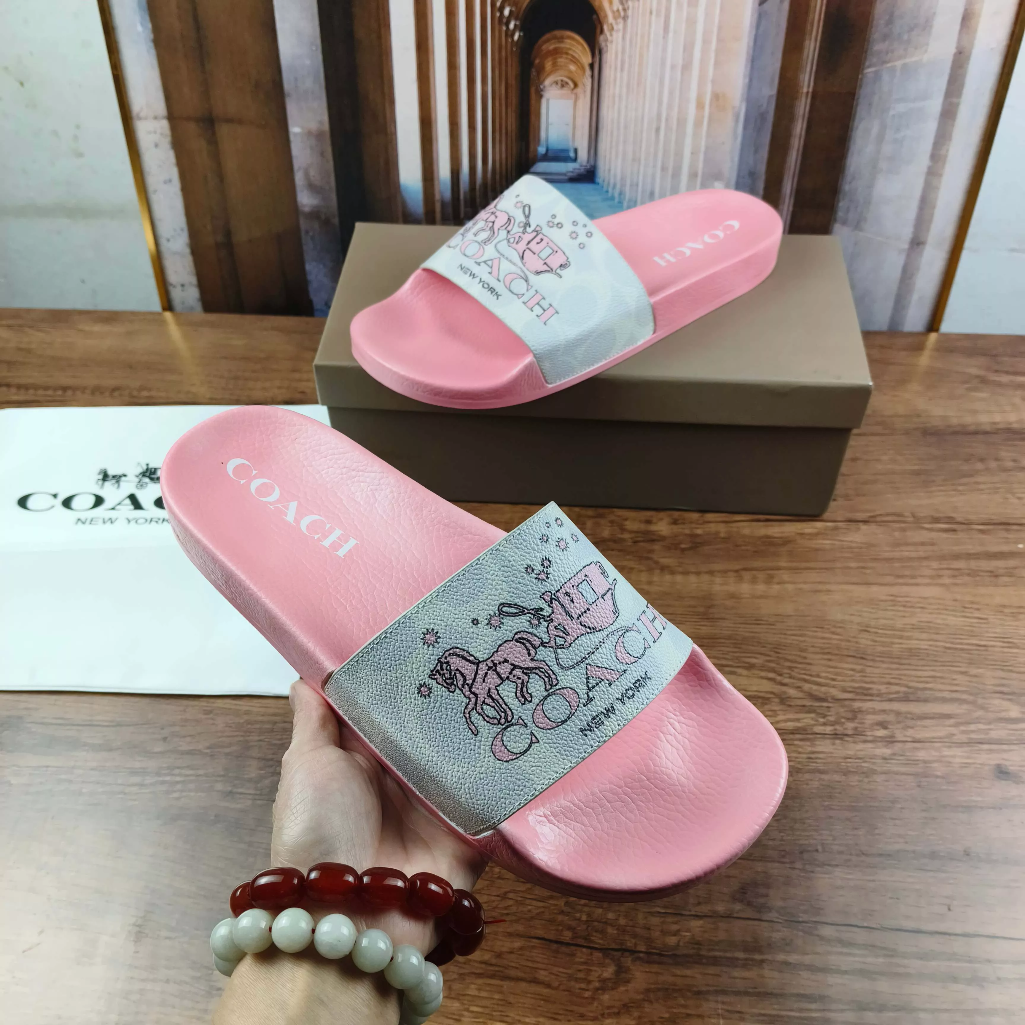 Practical 5218 Coach Slippers For Women