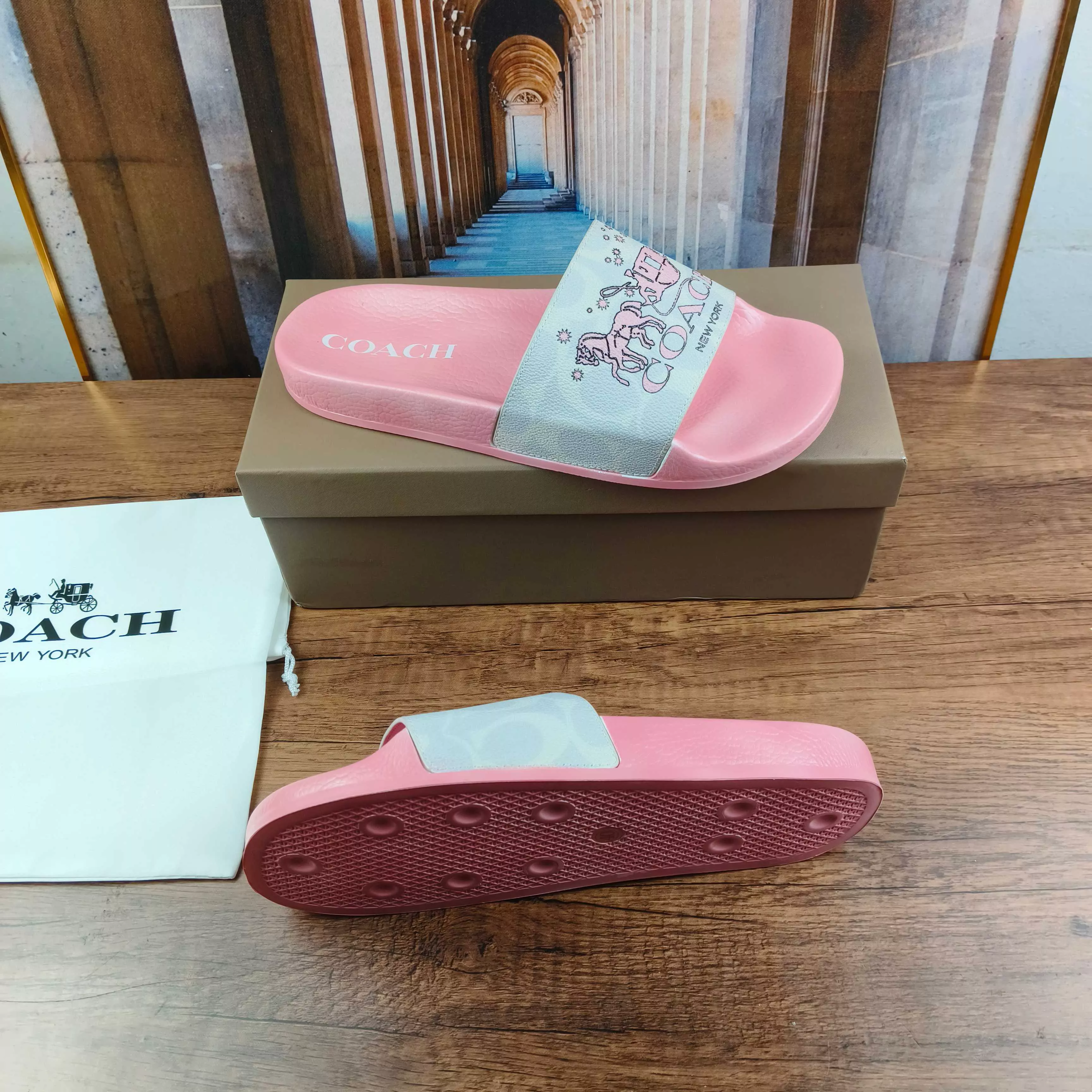 Practical 5218 Coach Slippers For Women