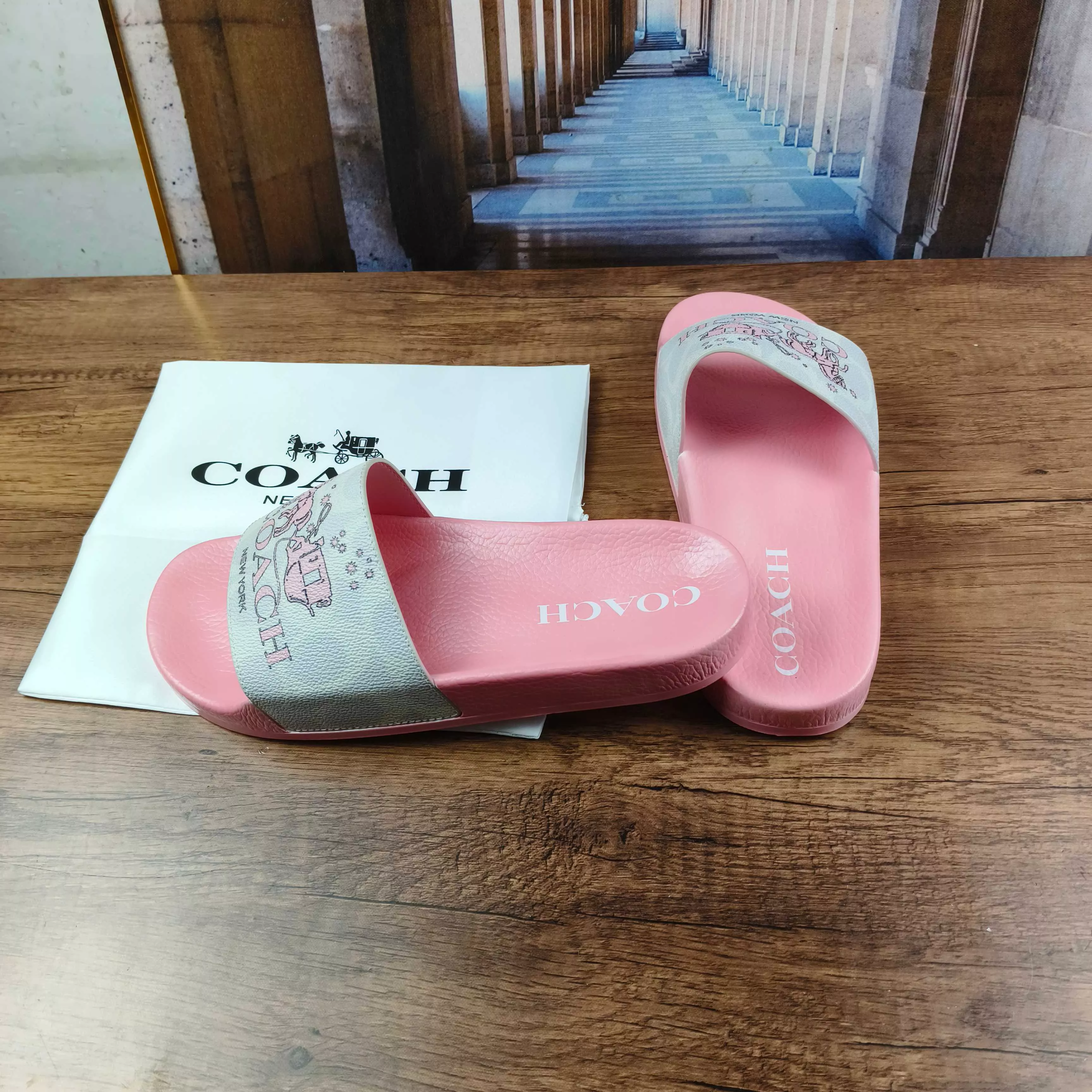 Practical 5218 Coach Slippers For Women