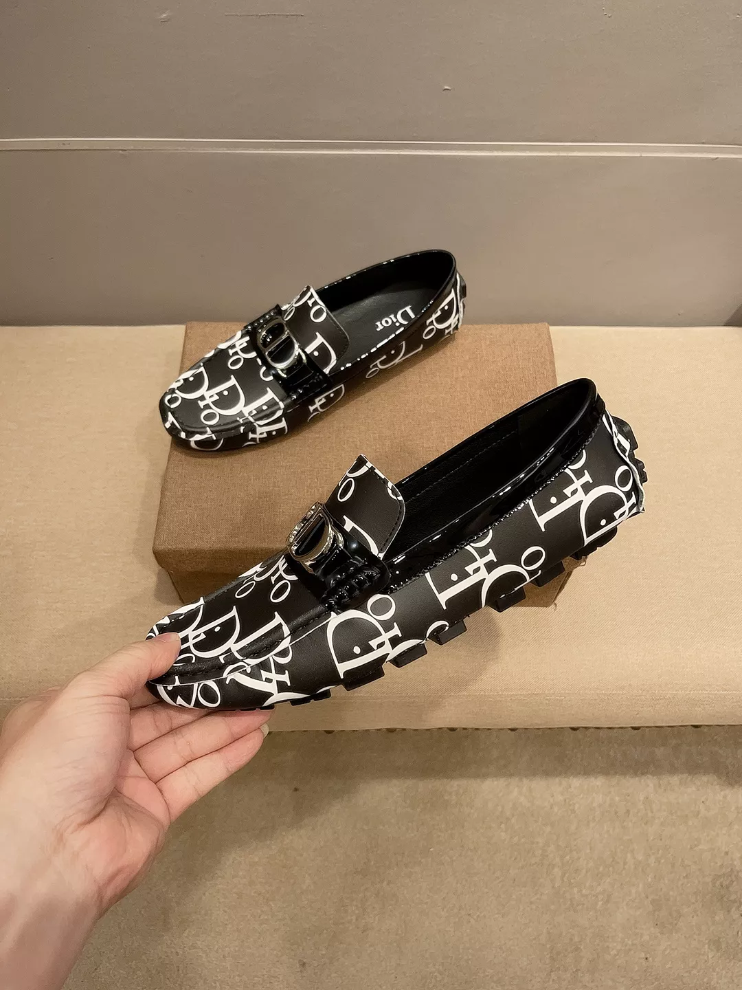 Practical 5234 Christian Dior Leather Shoes For Men