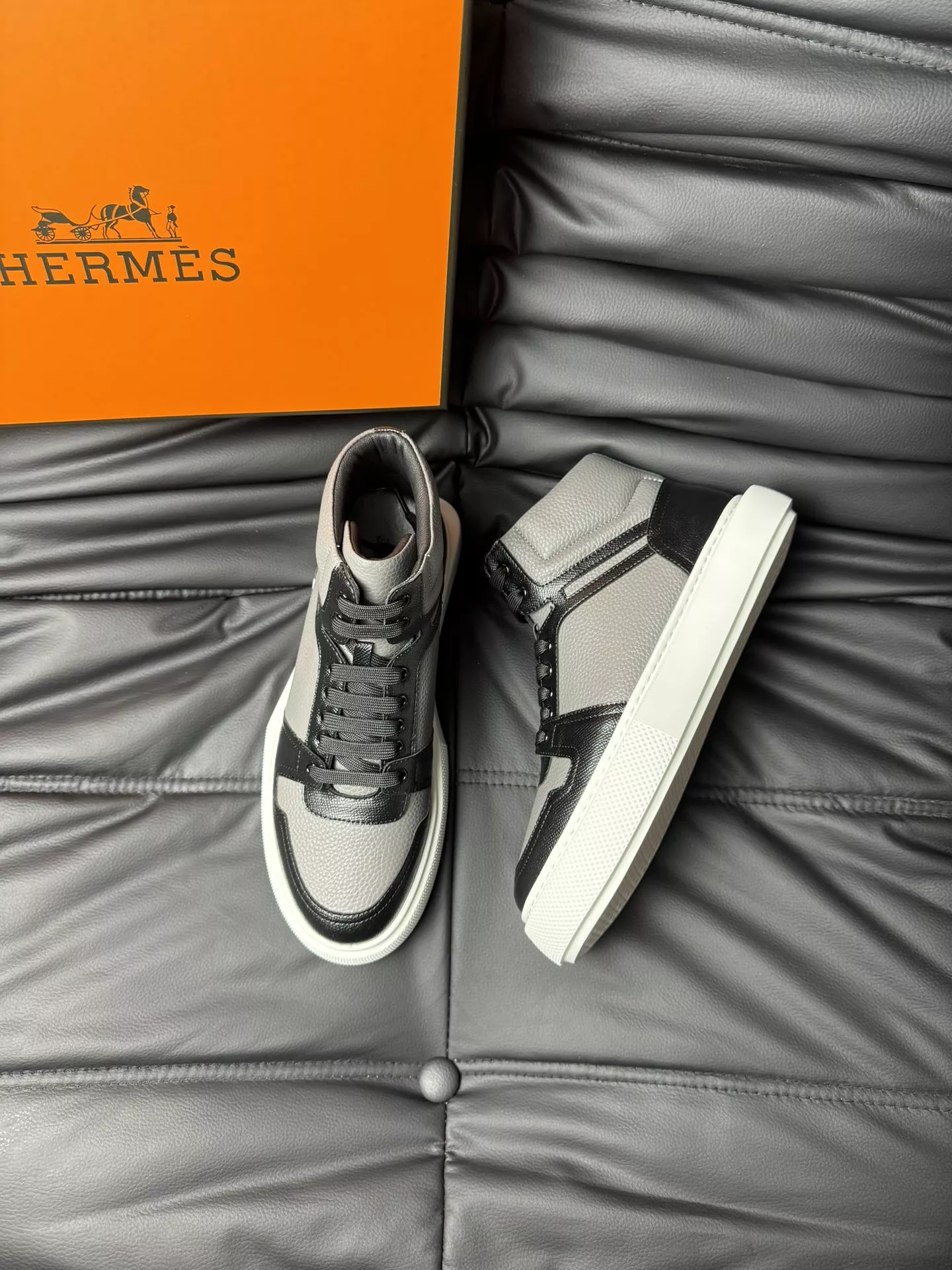 Practical 5626 Hermes High Tops Shoes For Men