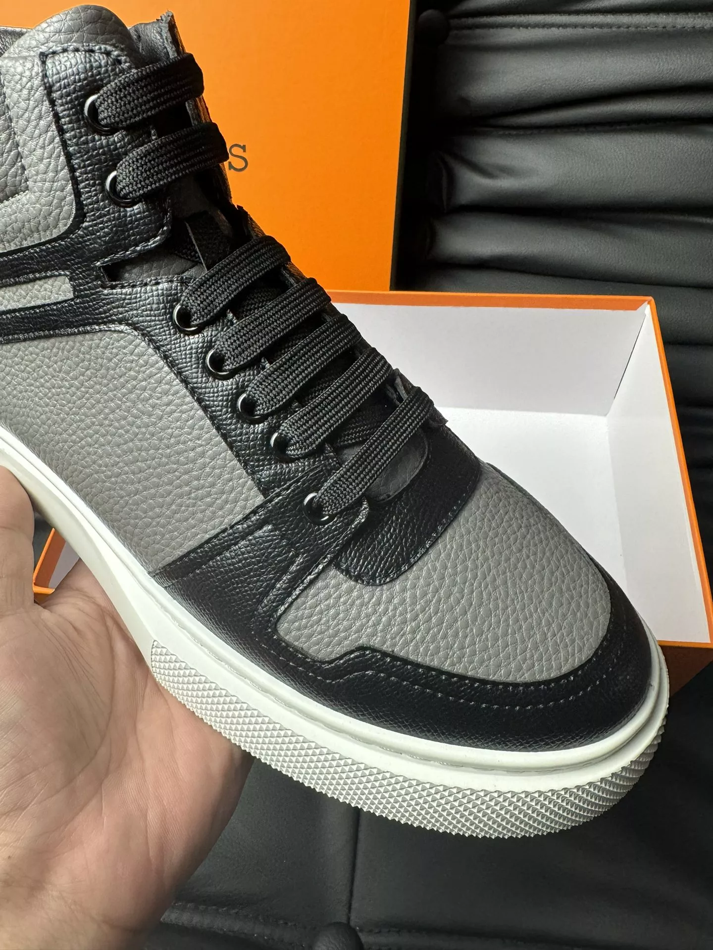 Practical 5626 Hermes High Tops Shoes For Men