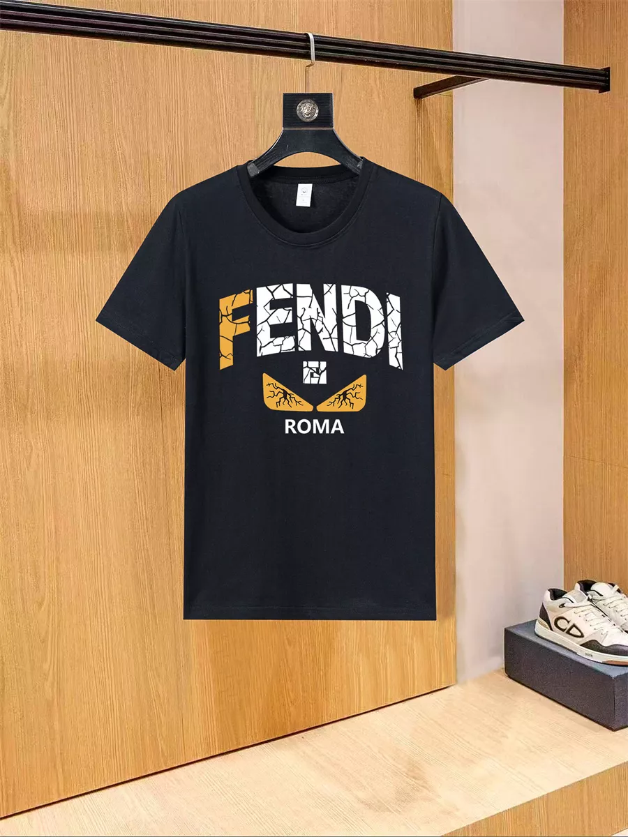Practical 6065 Fendi T-Shirts Short Sleeved For Unisex