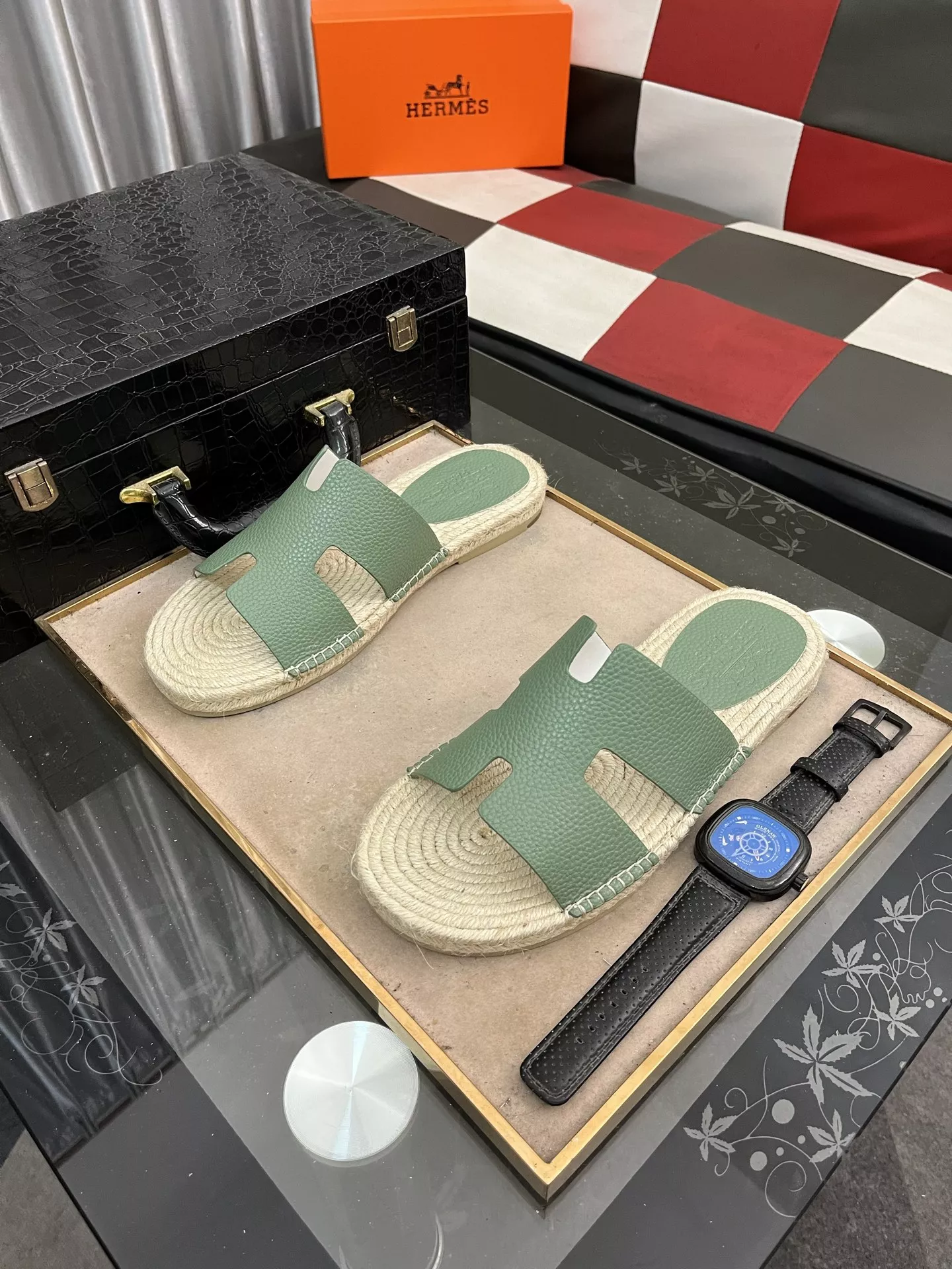 Practical 6244 Hermes Slippers For Men