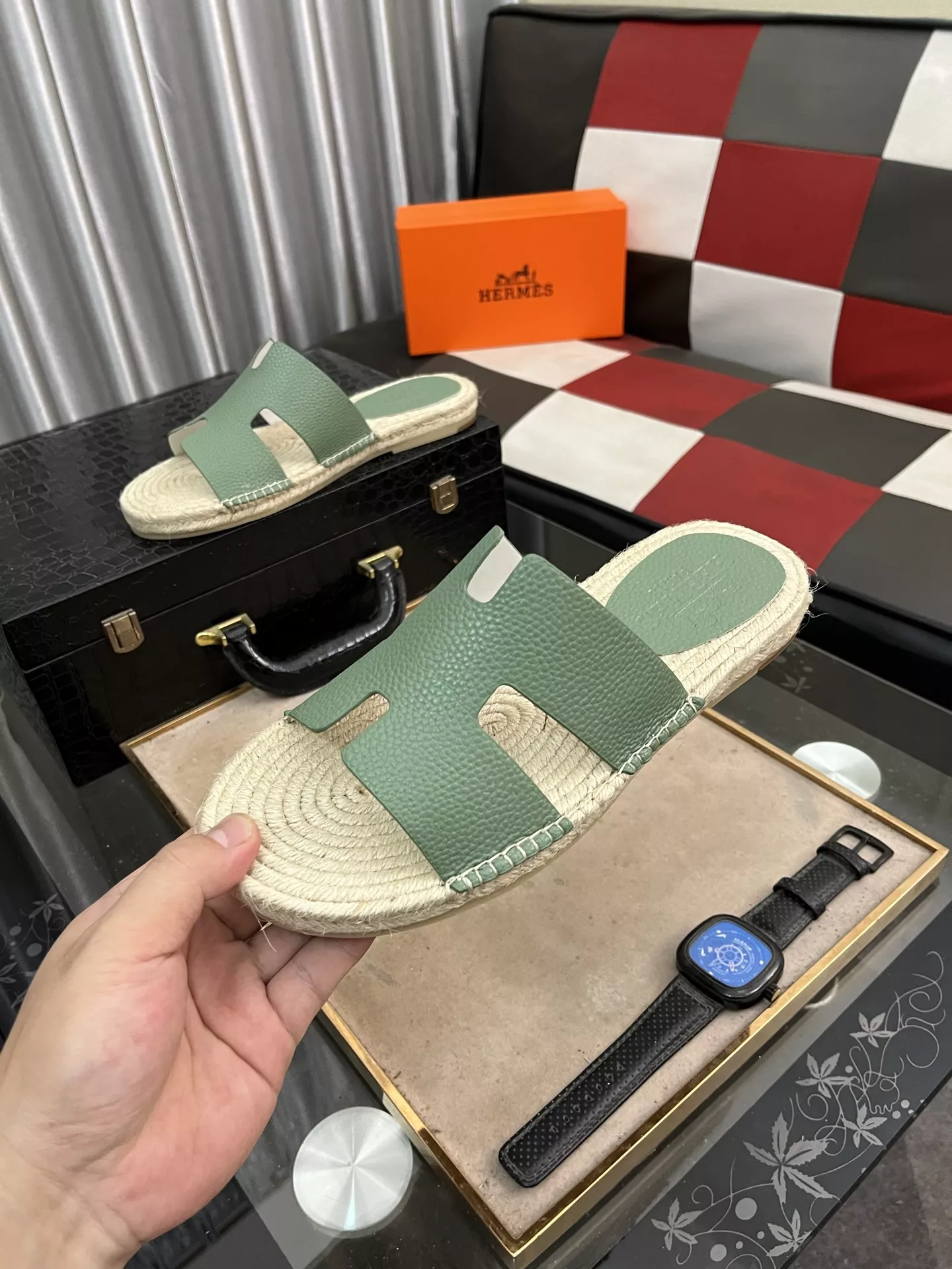Practical 6244 Hermes Slippers For Men