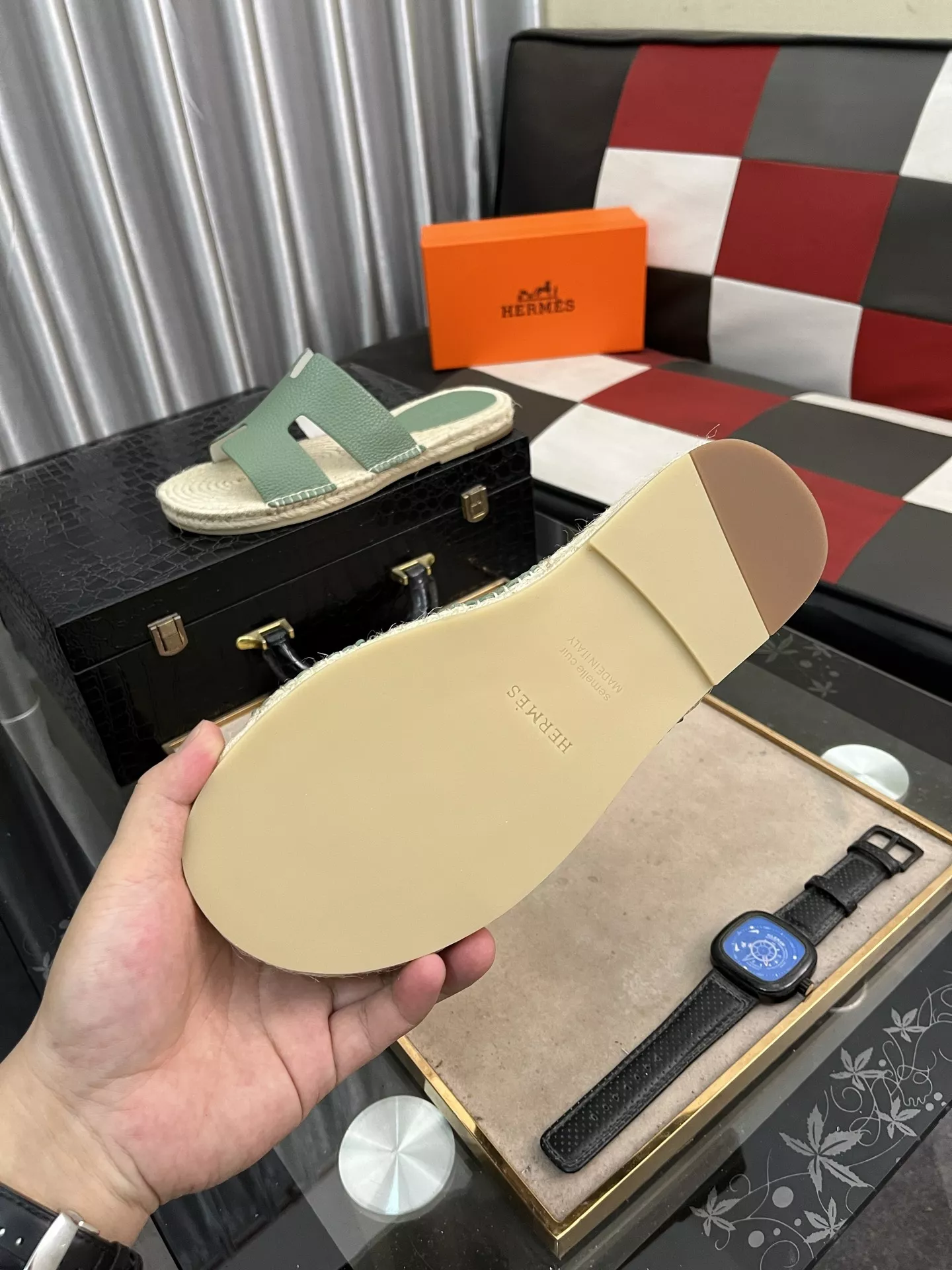 Practical 6244 Hermes Slippers For Men