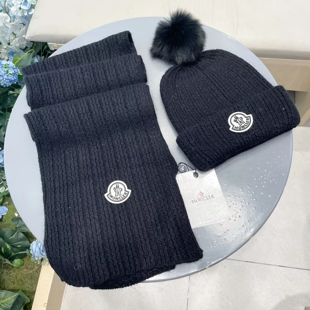 Practical 6291 Moncler Hat and Scarf and Glove Set
