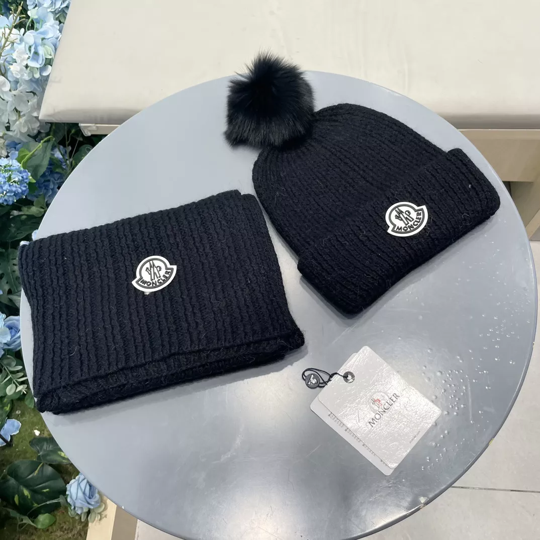 Practical 6291 Moncler Hat and Scarf and Glove Set