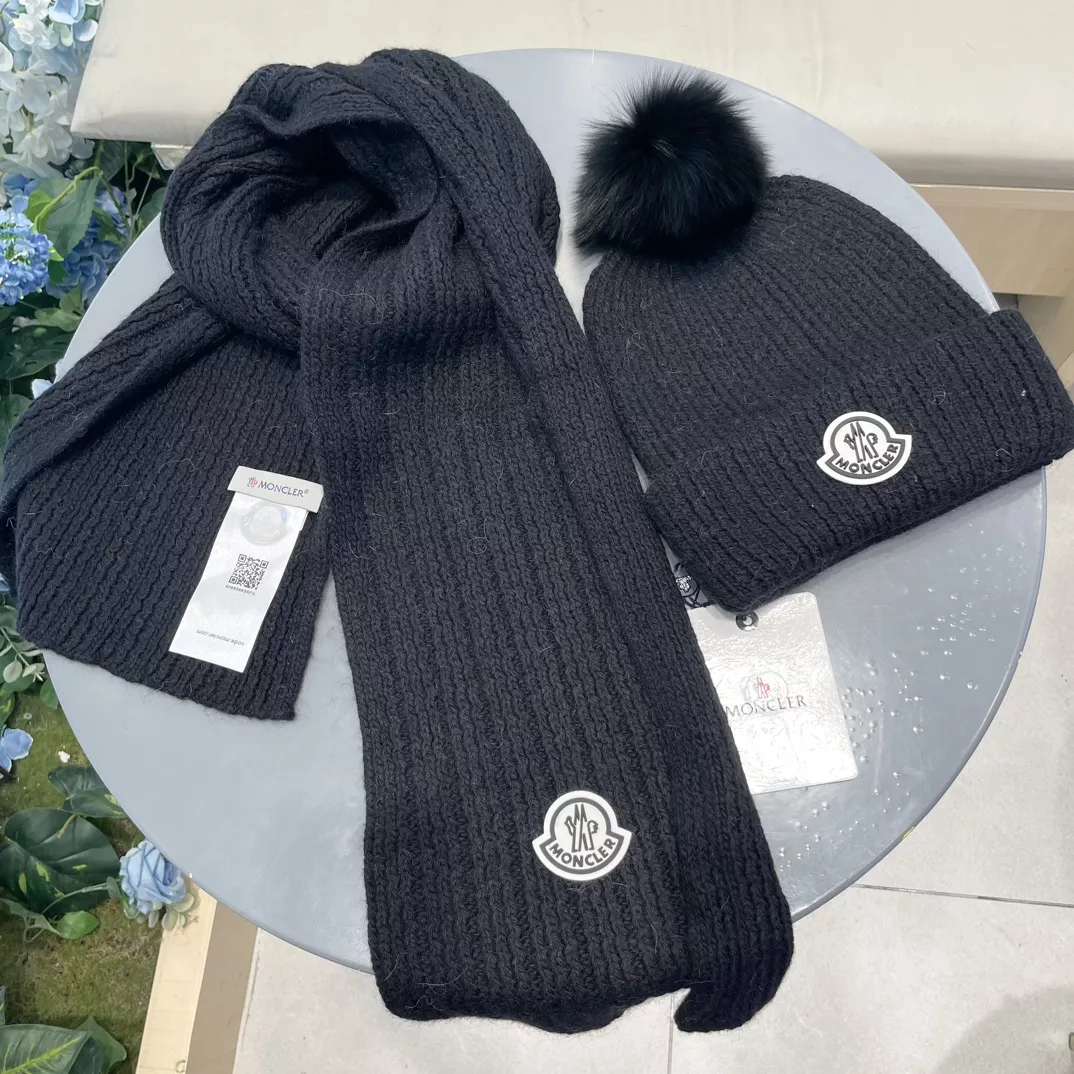Practical 6291 Moncler Hat and Scarf and Glove Set