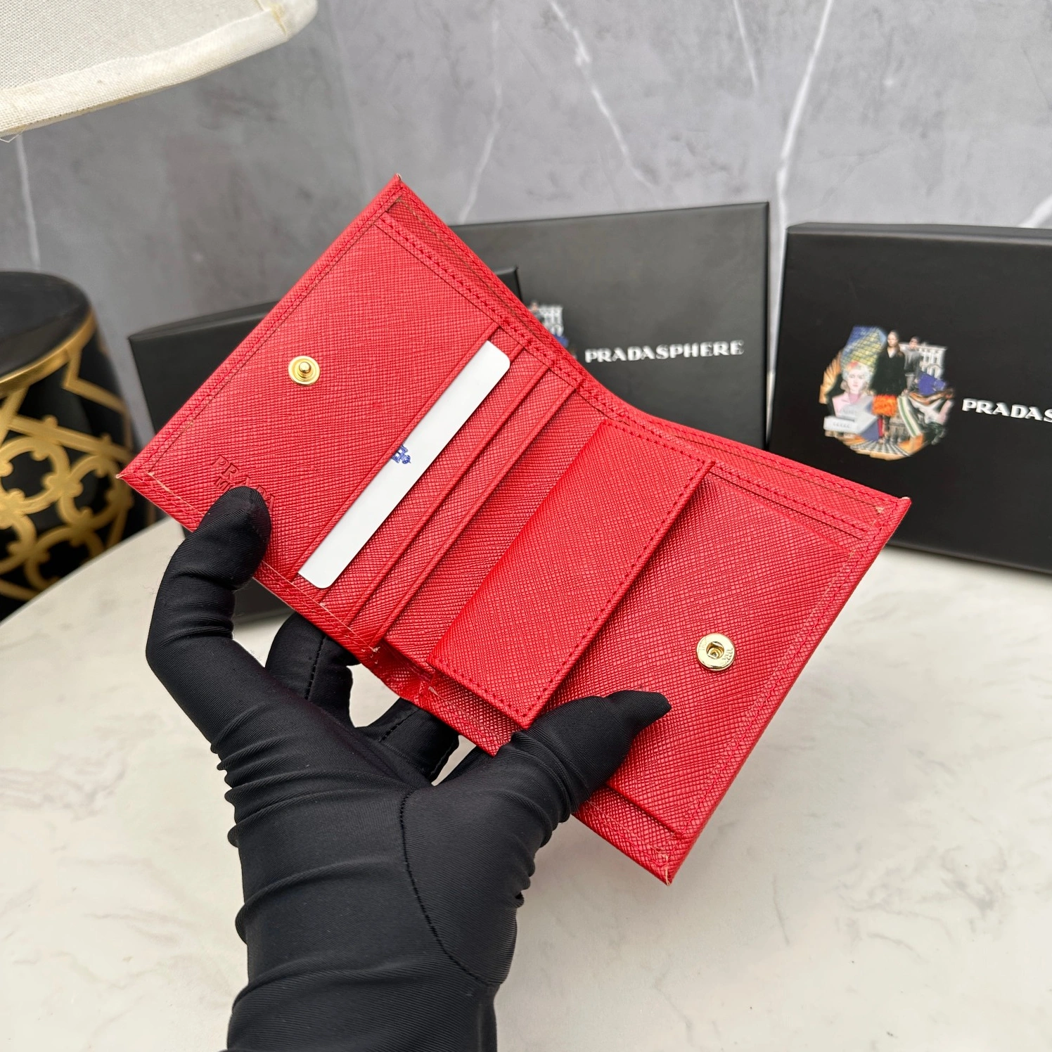 Practical 6355 Prada AAA Quality Wallets For Women