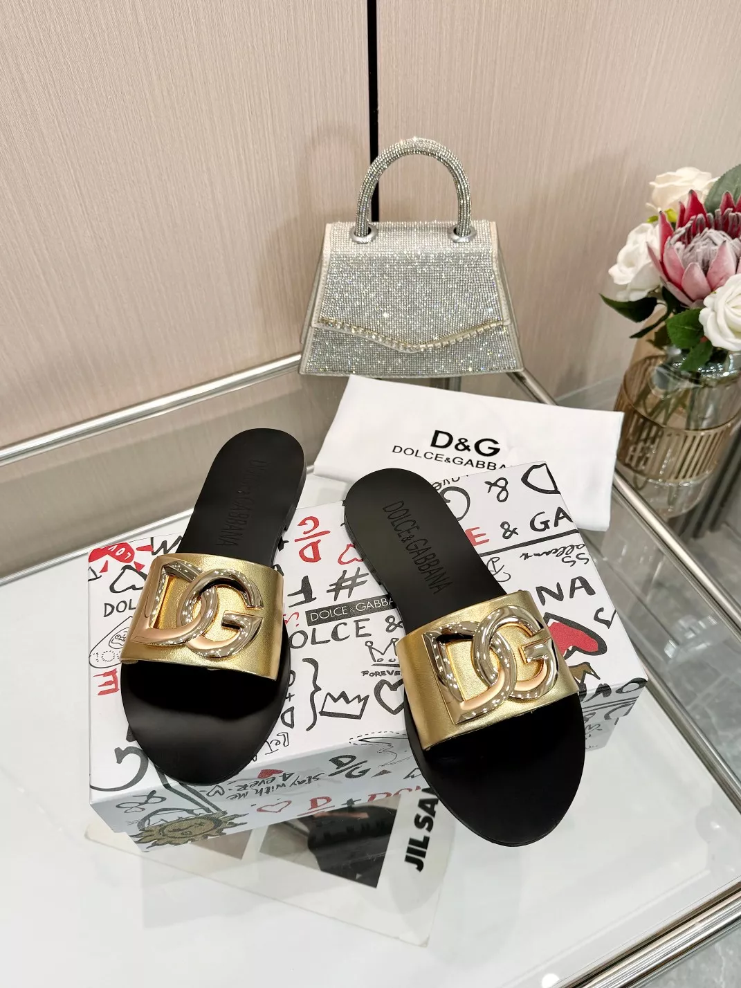 Practical 7199 Dolce & Gabbana D&G Slippers For Women