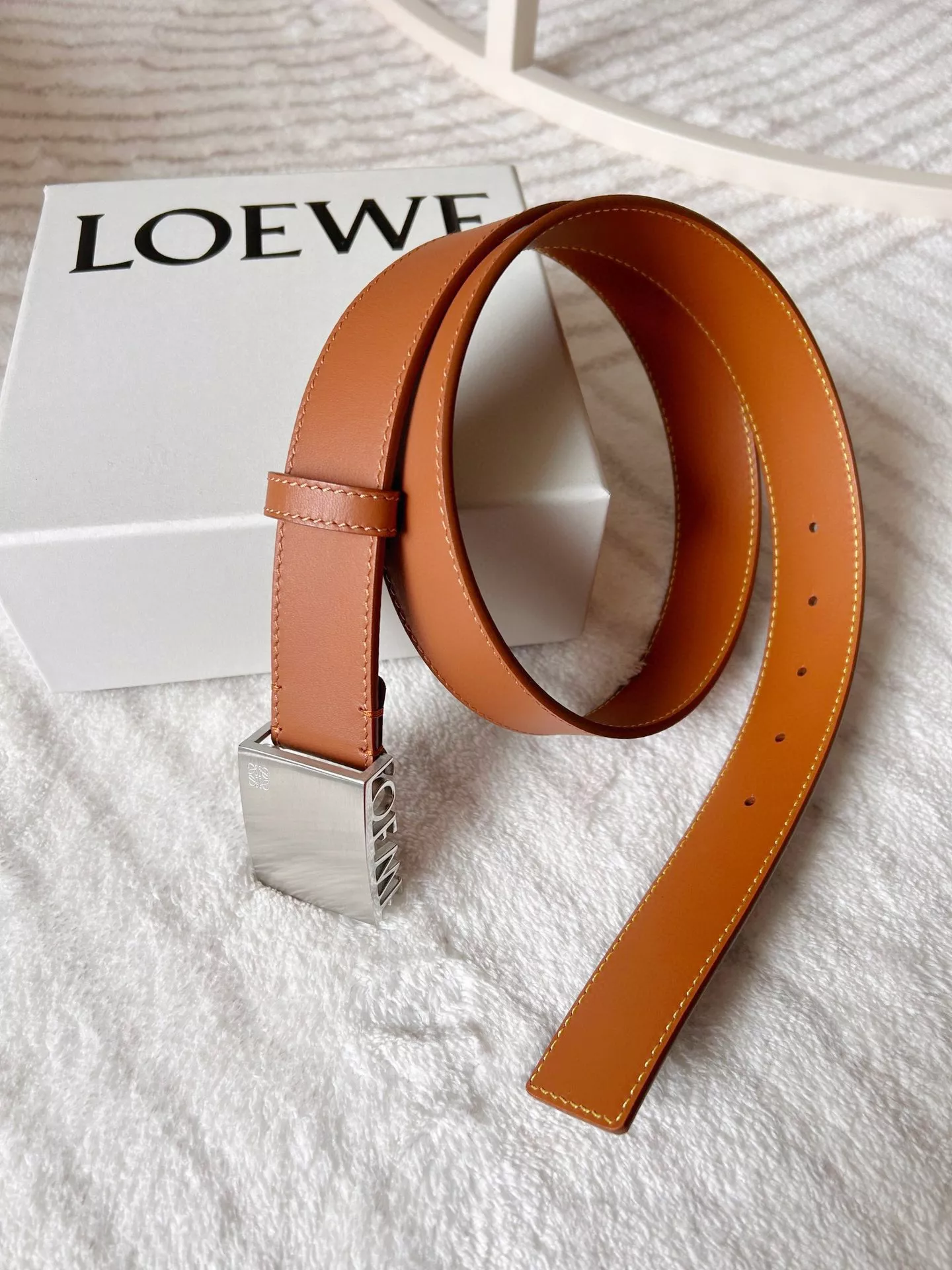 Practical 7963 LOEWE AAA Quality Belts In 3.5cm For Unisex