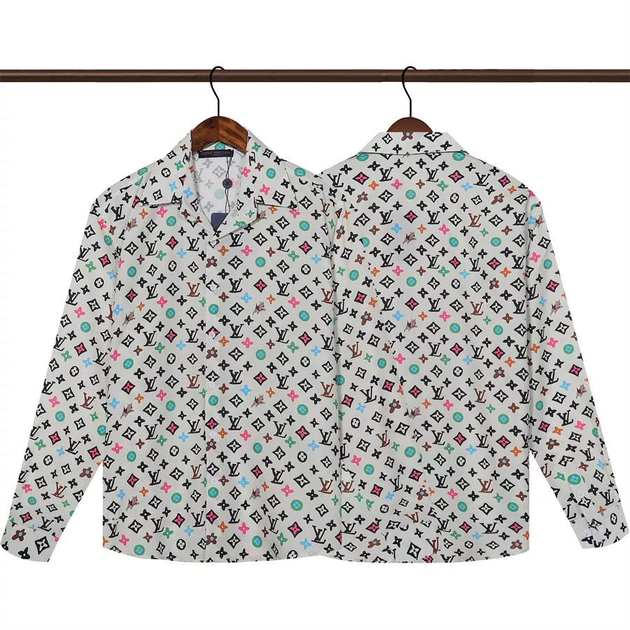 Practical 854 Louis Vuitton LV Shirts Long Sleeved For Men