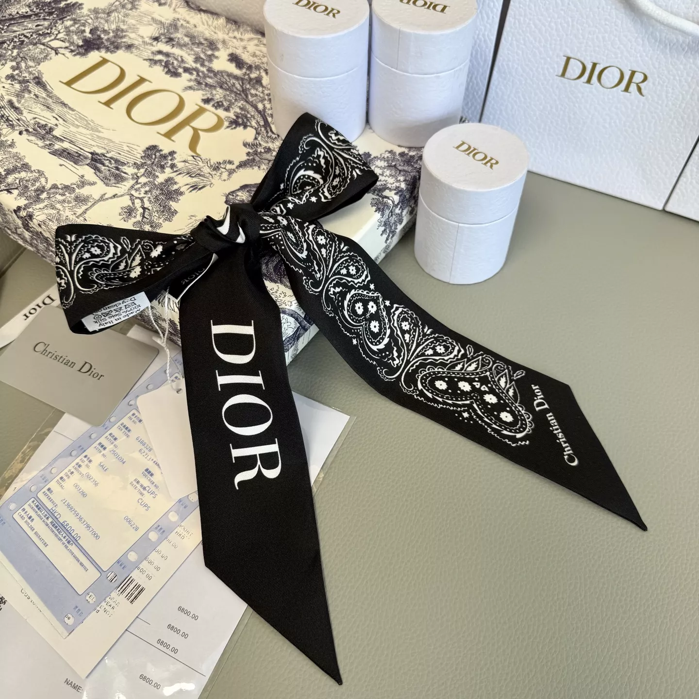 Practical 8863 Christian Dior Silk Scarf