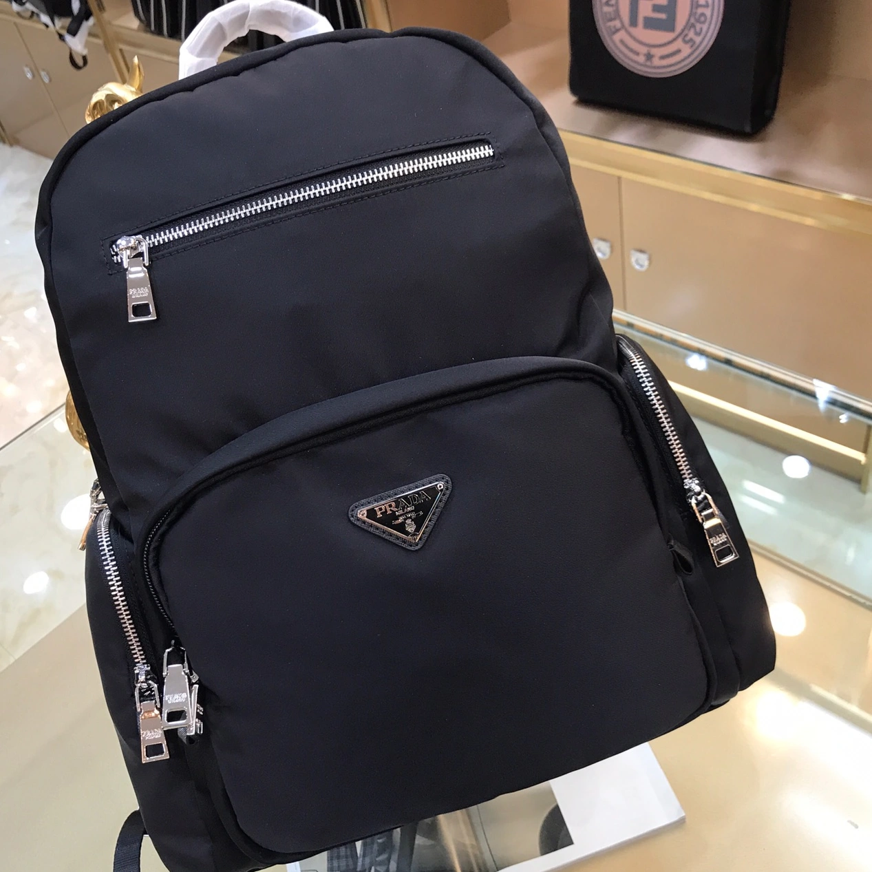 Prada AAA Man Backpacks Versatile 4402