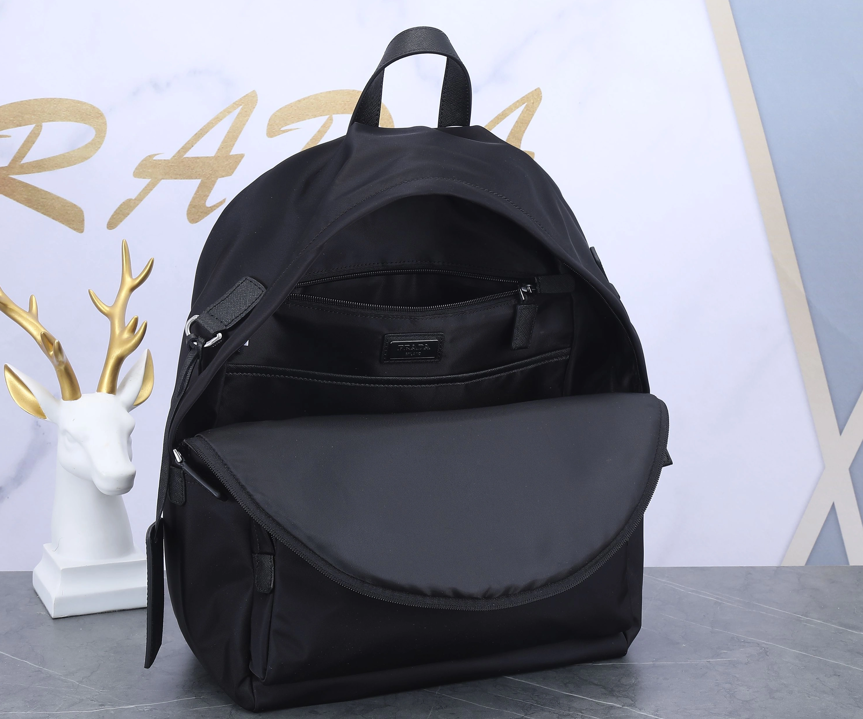 Prada AAA Man Backpacks Vibrant 9548