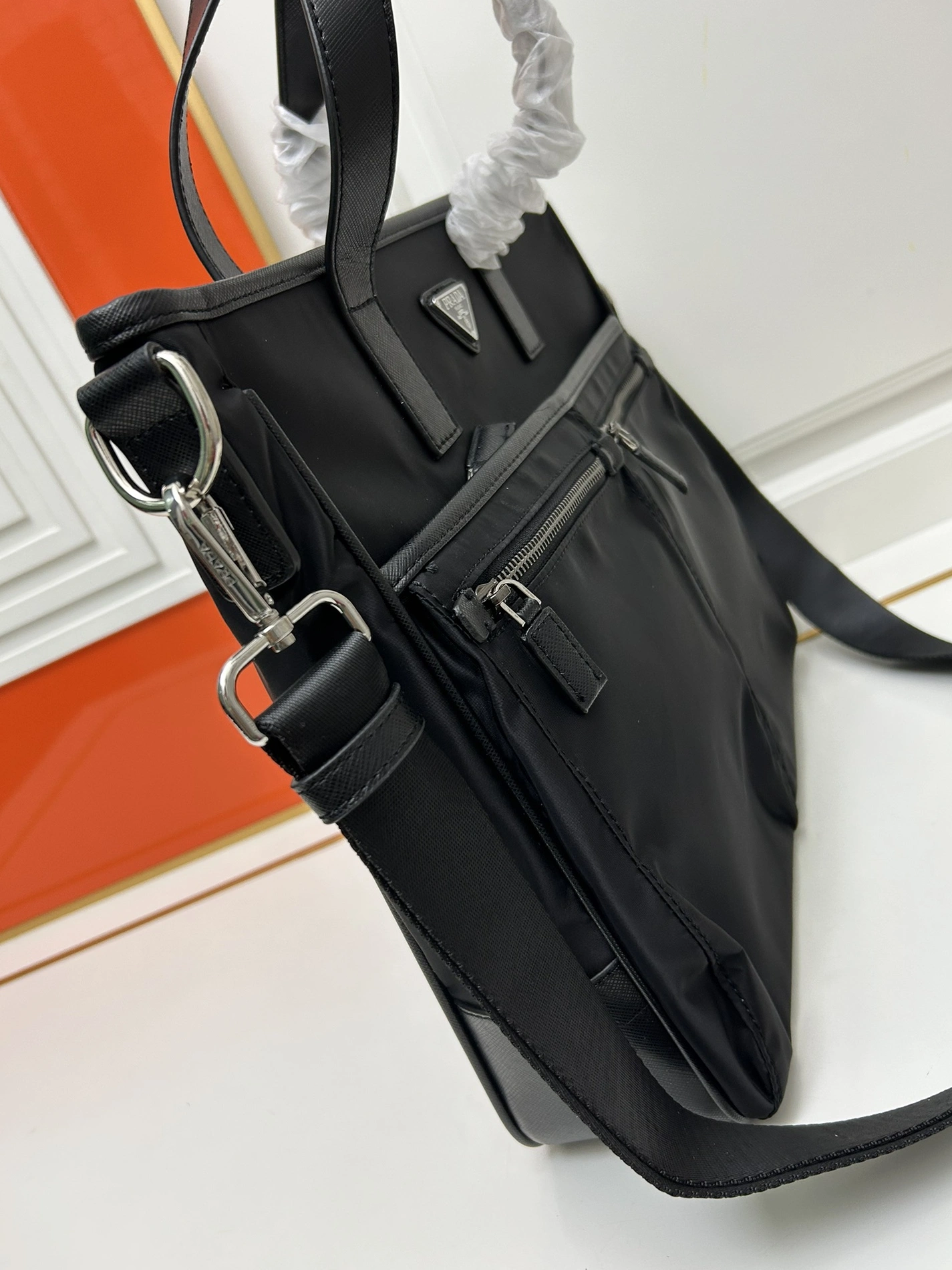 Prada AAA Man Handbags Flexible 3343
