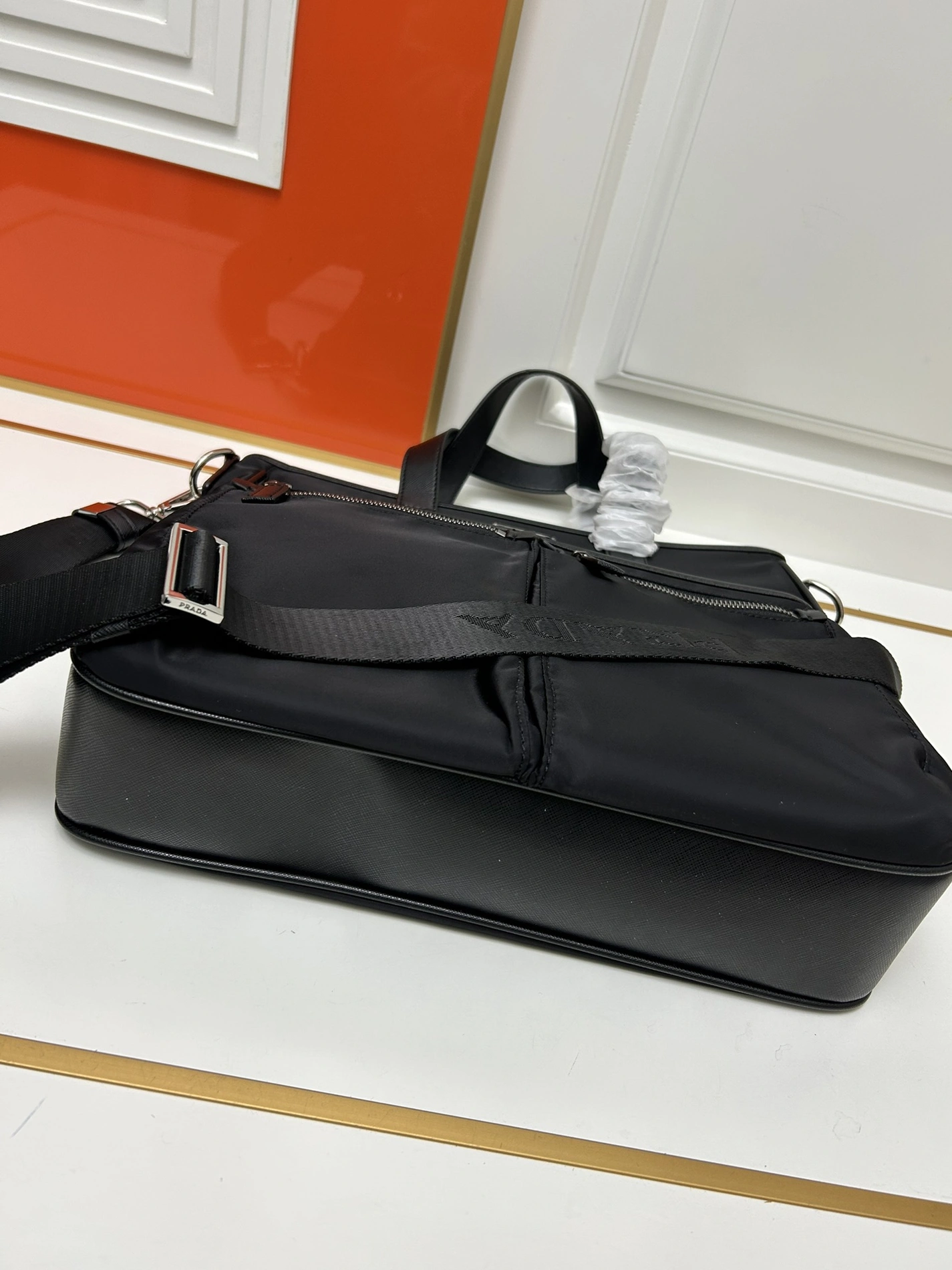 Prada AAA Man Handbags Flexible 3343