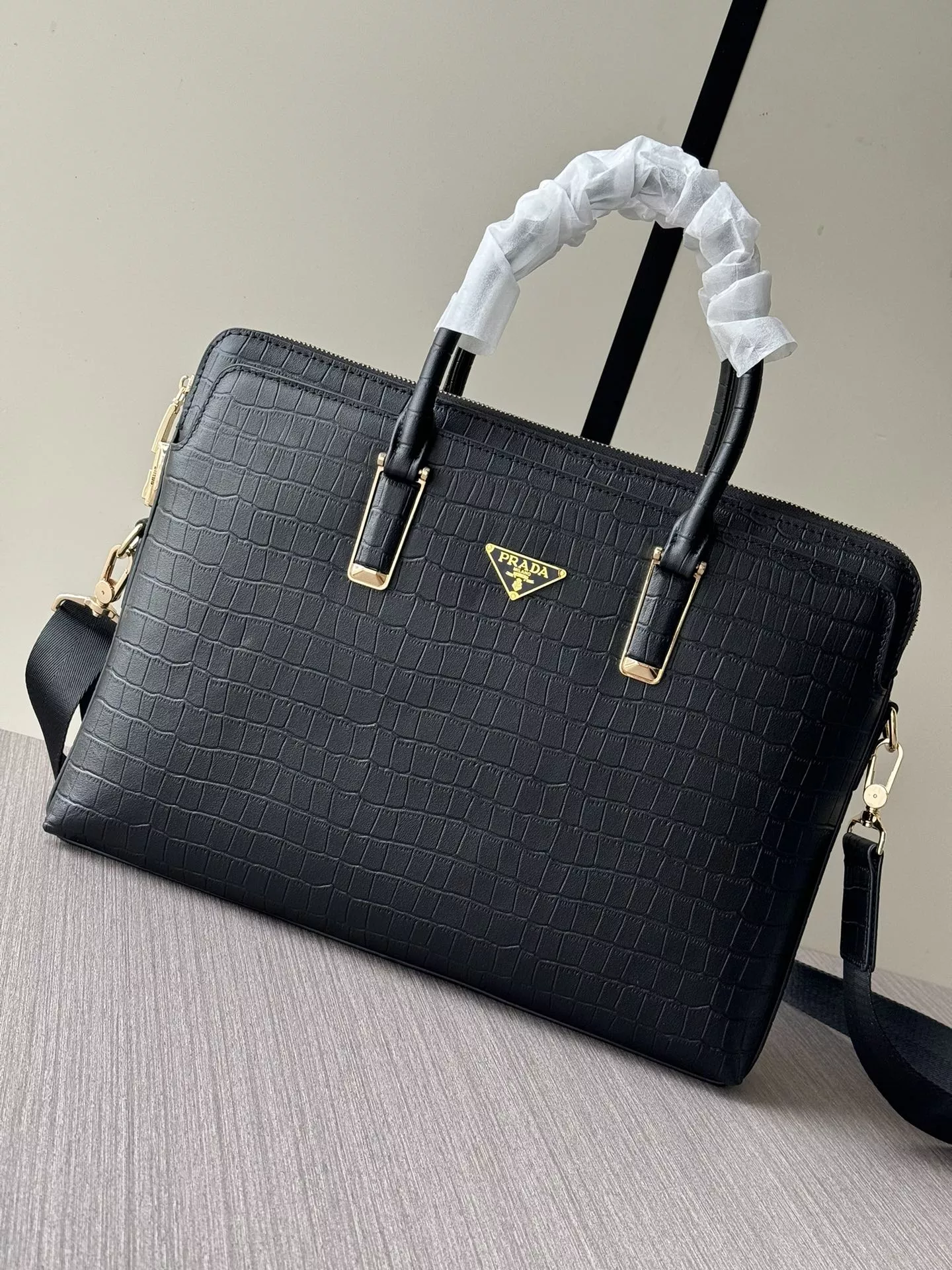 Prada AAA Man Handbags Soft 2575