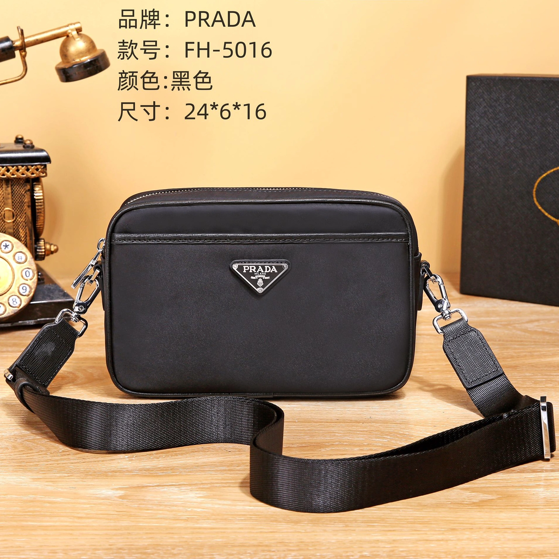 Prada AAA Man Messenger Bags Minimalist 2799