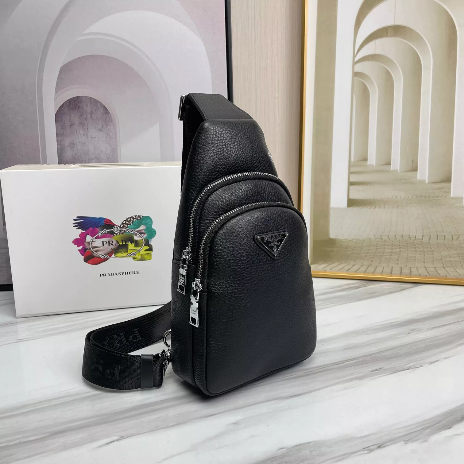 Prada AAA Man Messenger Bags Versatile 6009