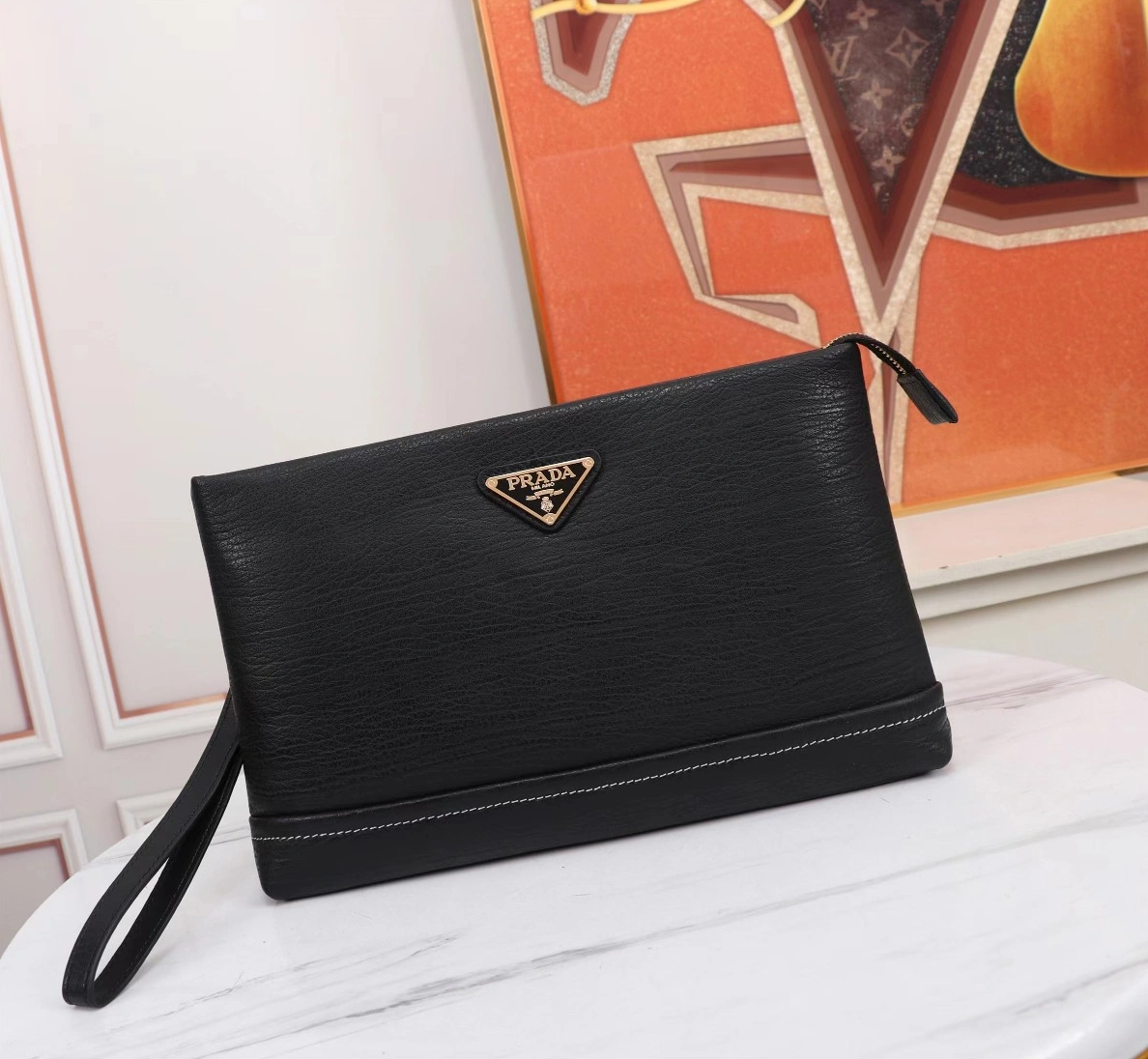 Prada AAA Man Wallets Compact 7299