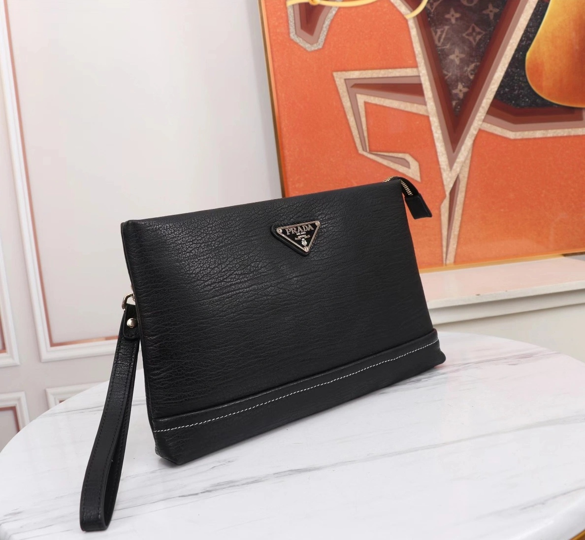 Prada AAA Man Wallets Compact 7299