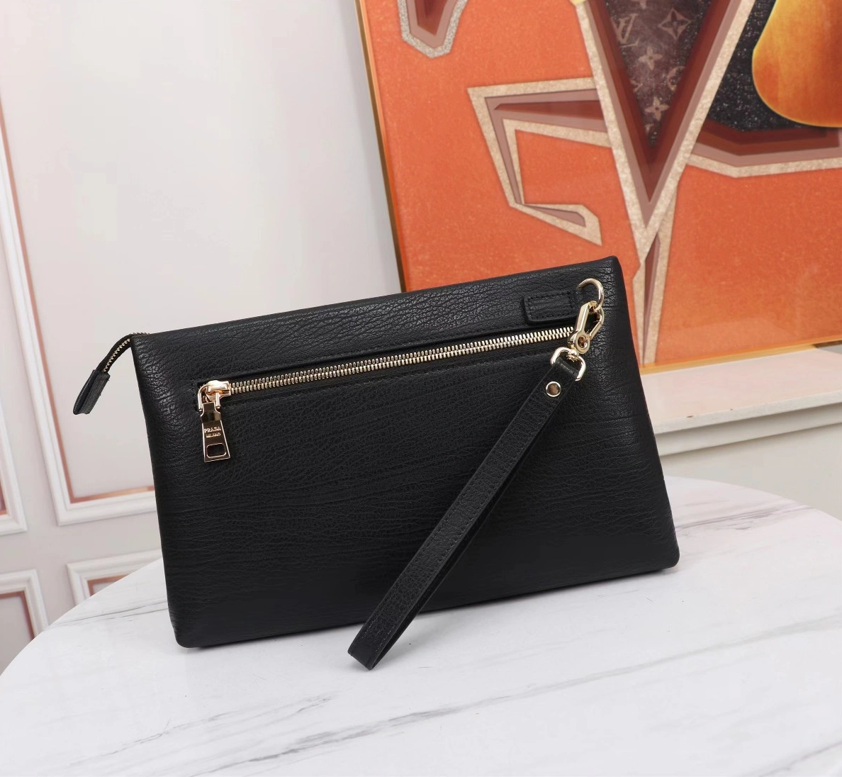 Prada AAA Man Wallets Compact 7299