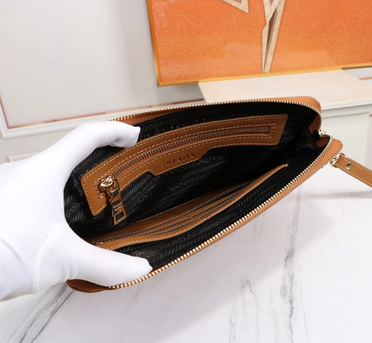 Prada AAA Man Wallets Minimalist 6929