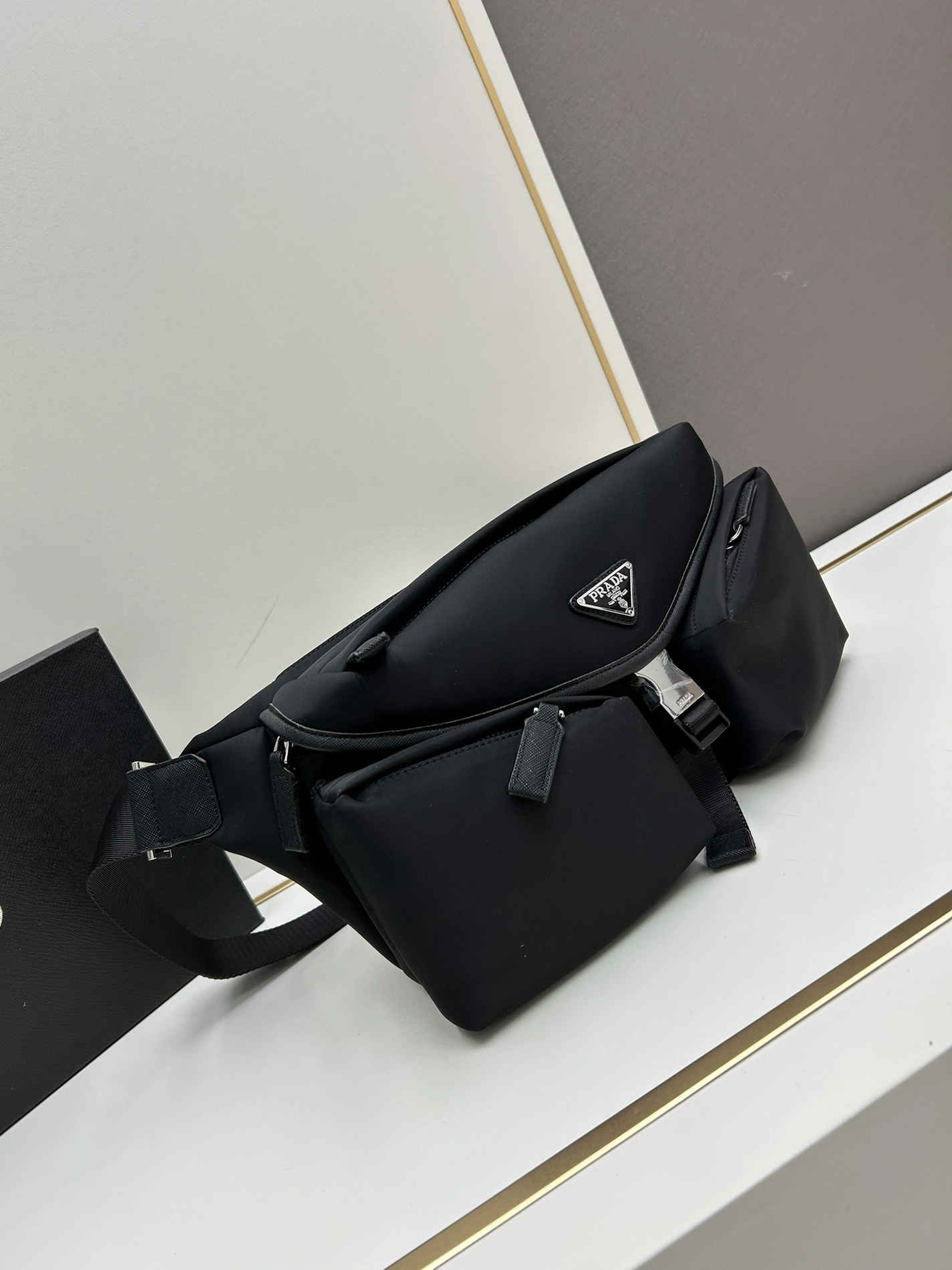 Prada AAA Quality Belt Bags For Men Flexible 1135