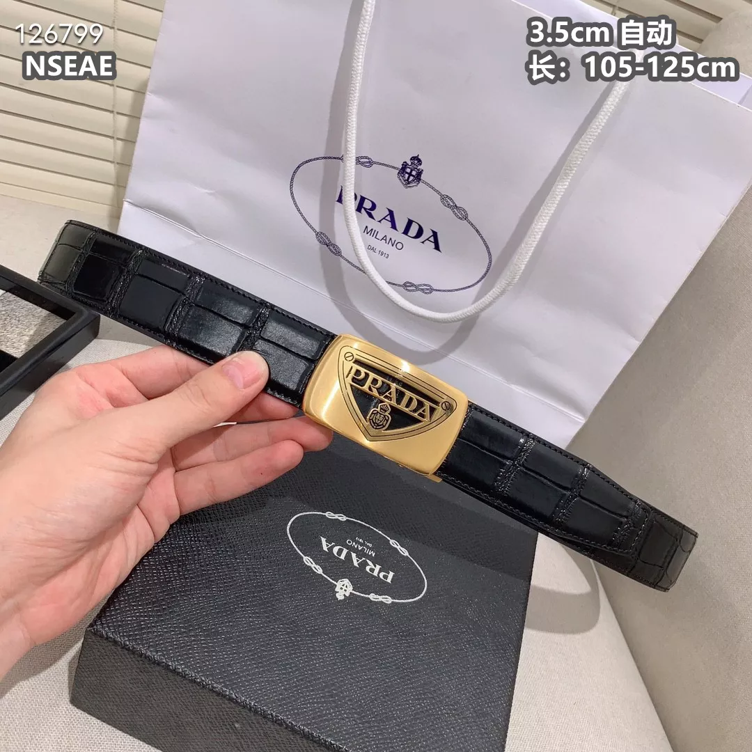 Prada AAA Quality Belts For Men DailyWear 7027